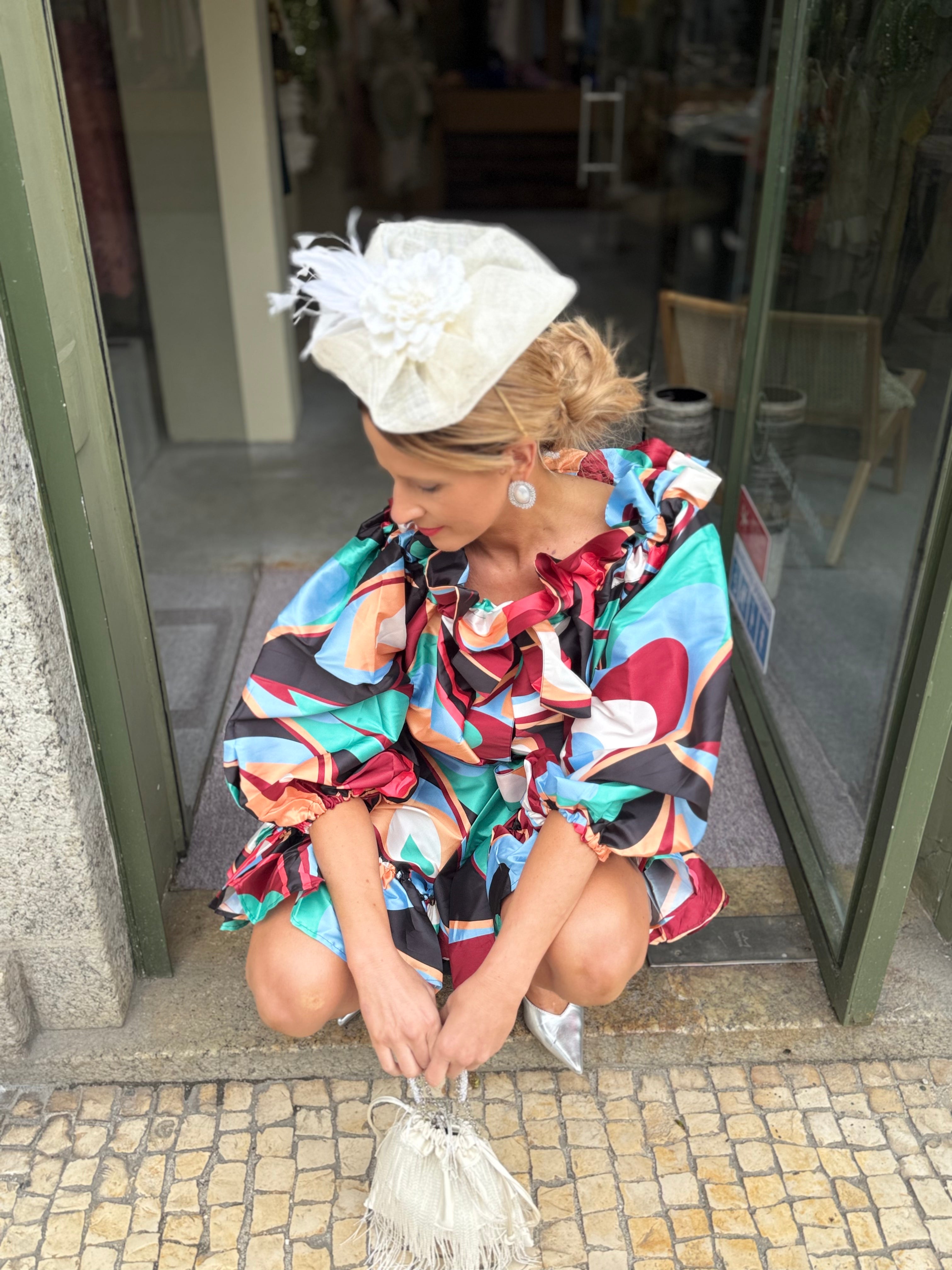 VESTIDO CURTO ESTAMPADO