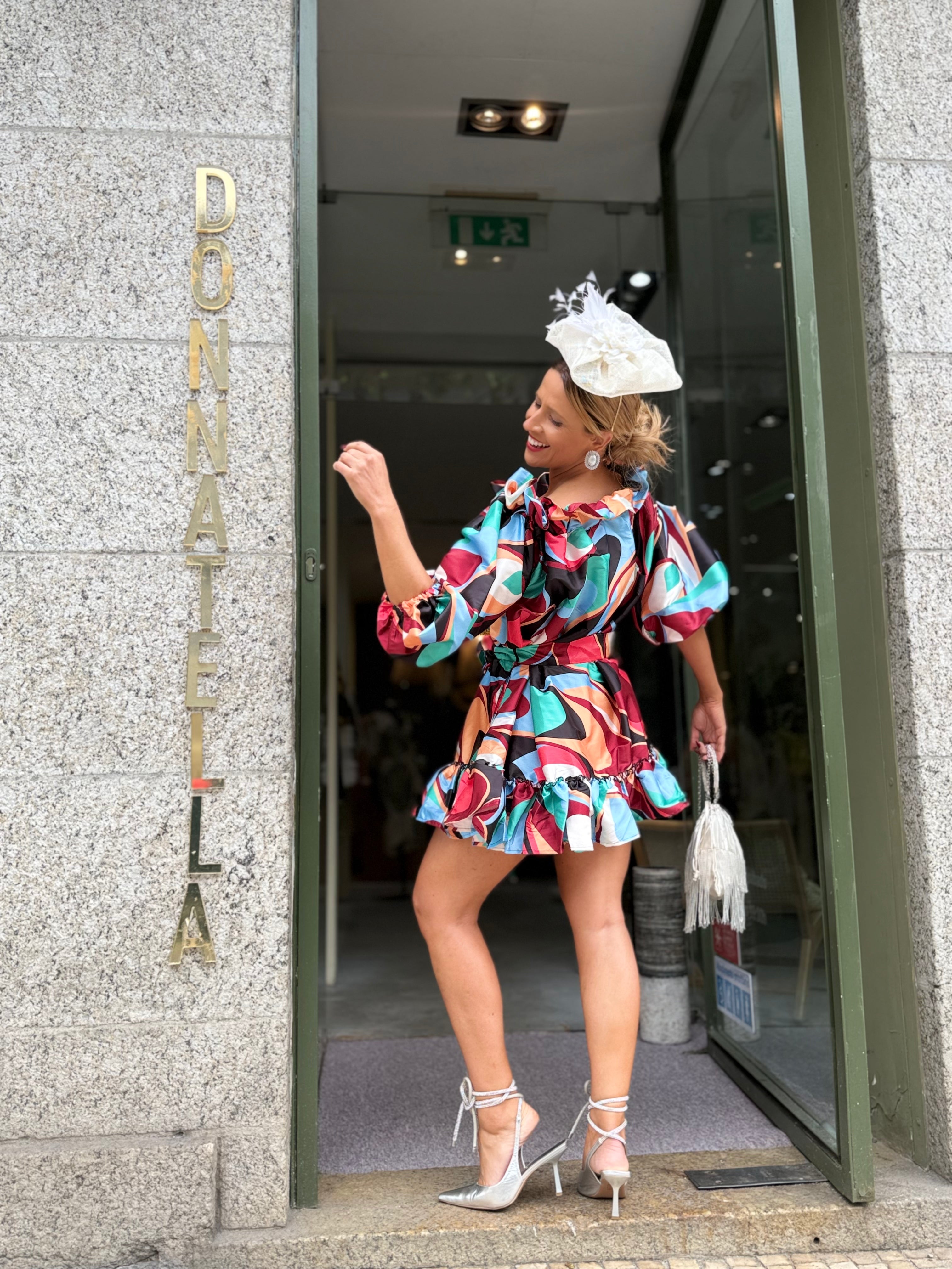 VESTIDO CURTO ESTAMPADO