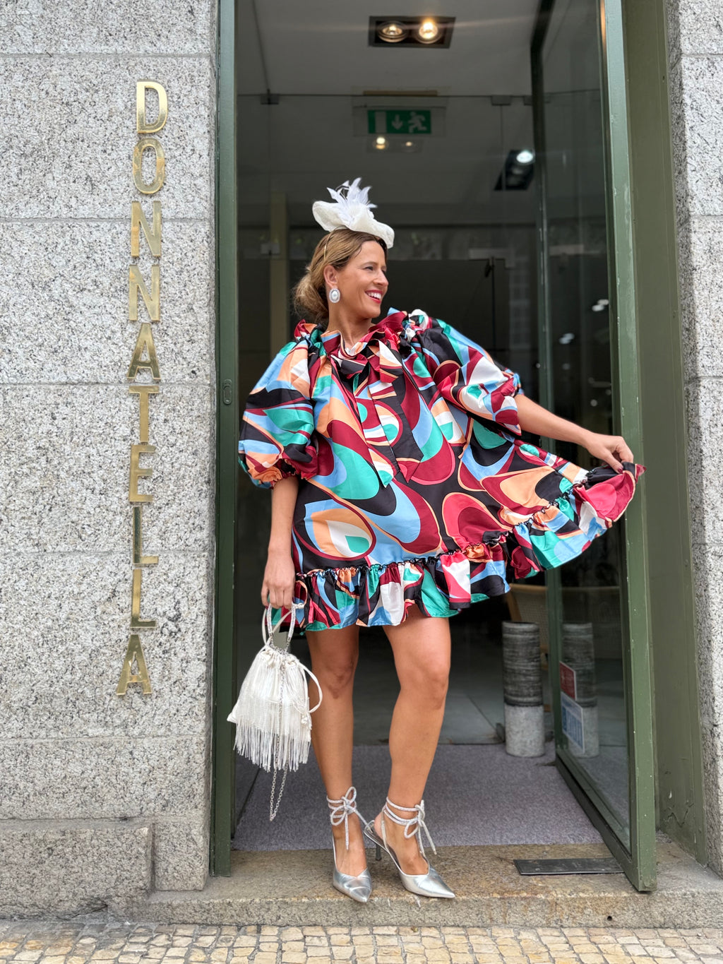 VESTIDO CURTO ESTAMPADO
