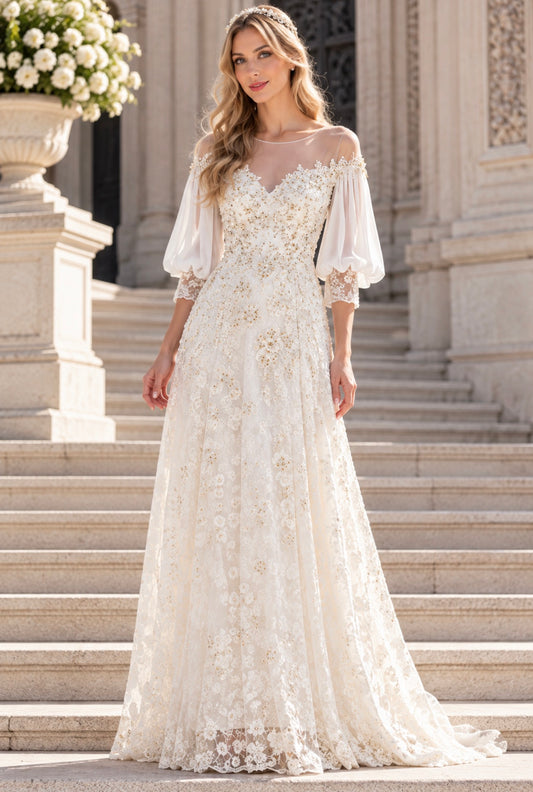 VESTIDO PÉROLA BORDADO