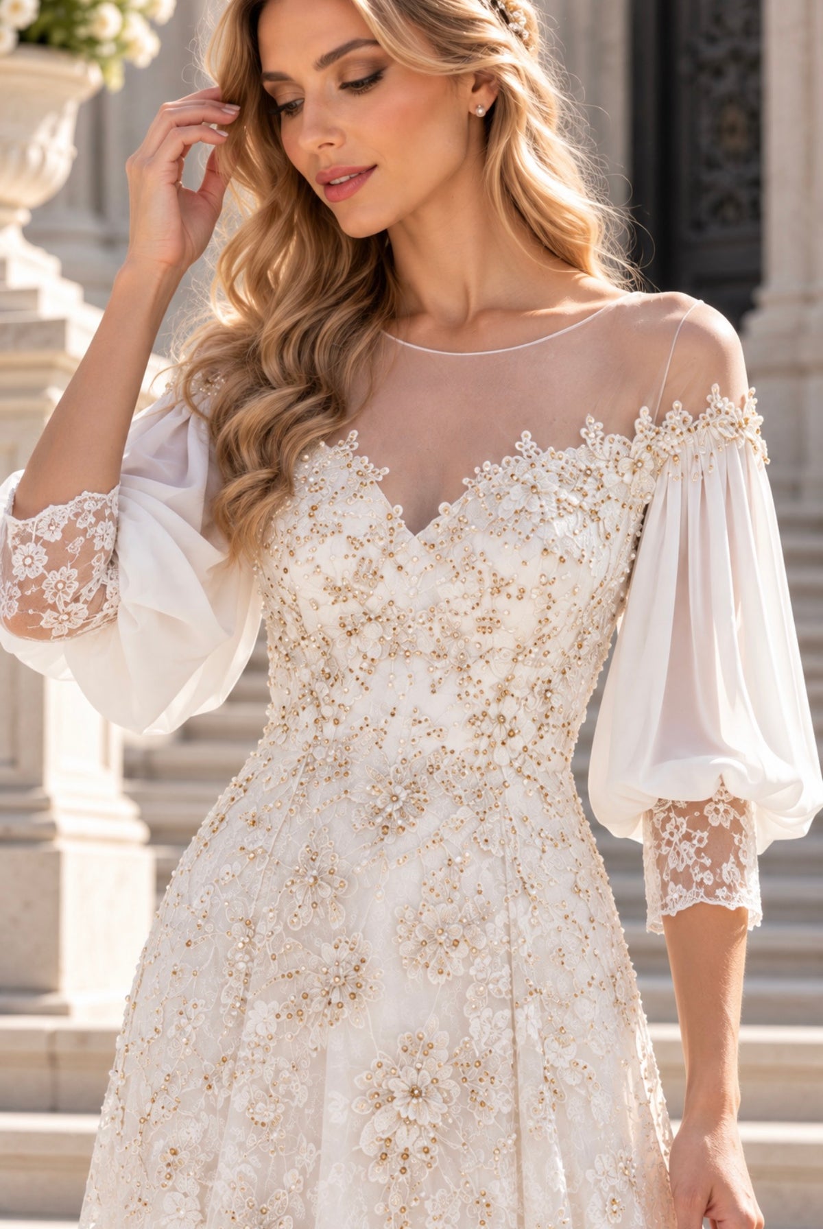 VESTIDO PÉROLA BORDADO