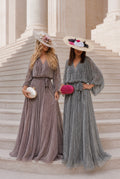 VESTIDO BRILHO EM DOIS TONS