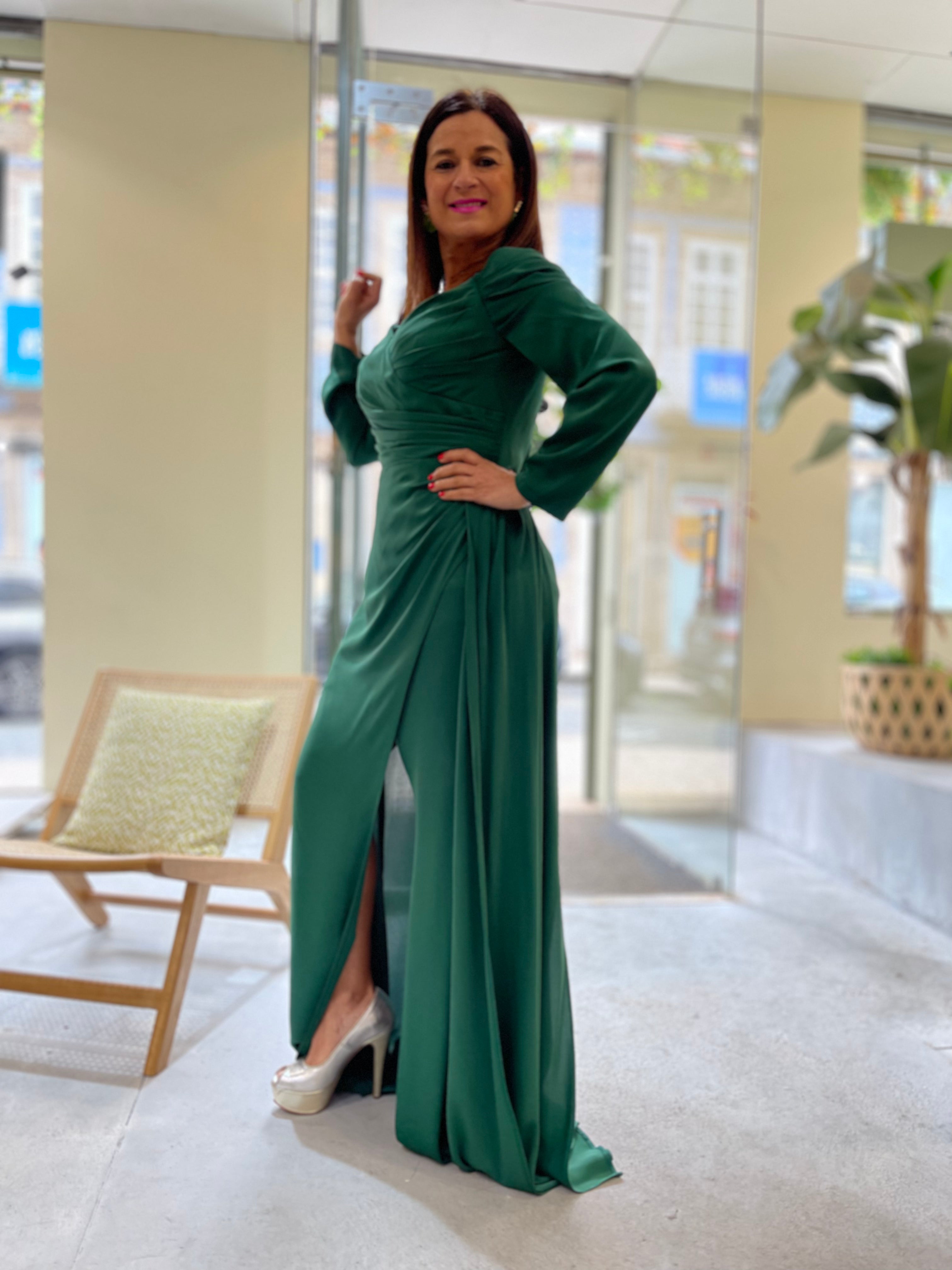 Vestido decote coração