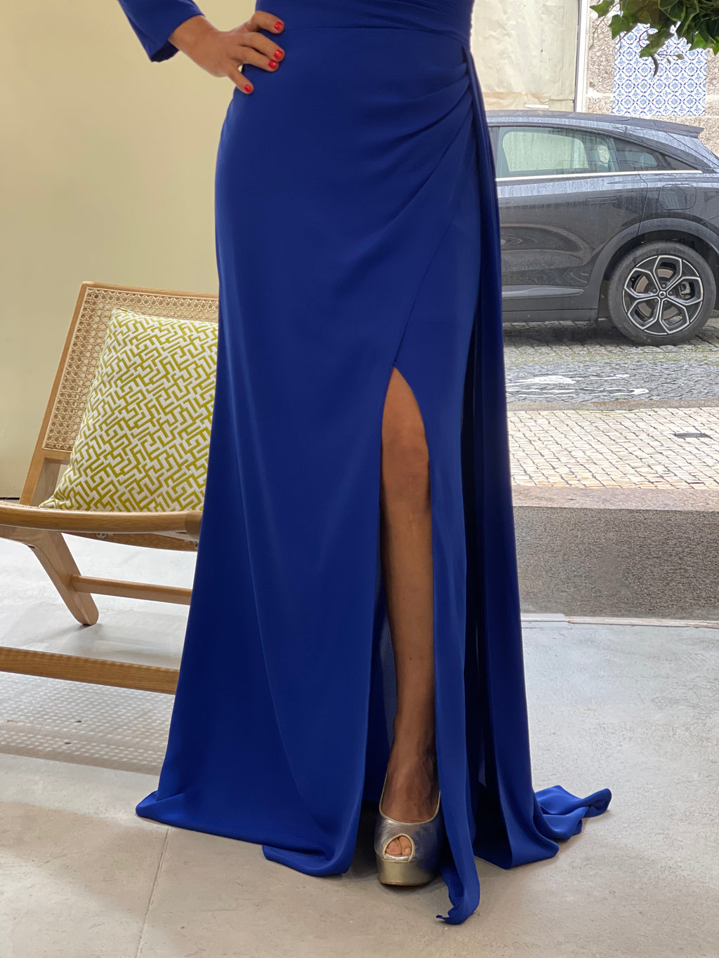 Vestido decote coração