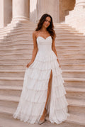 VESTIDO BRANCO FOLHOS