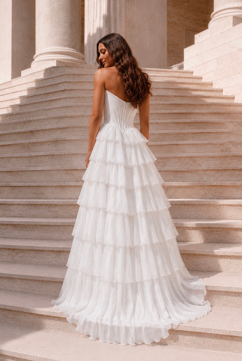 VESTIDO BRANCO FOLHOS