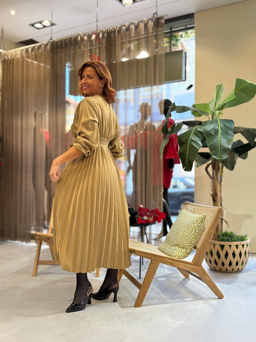 Vestido Plissado