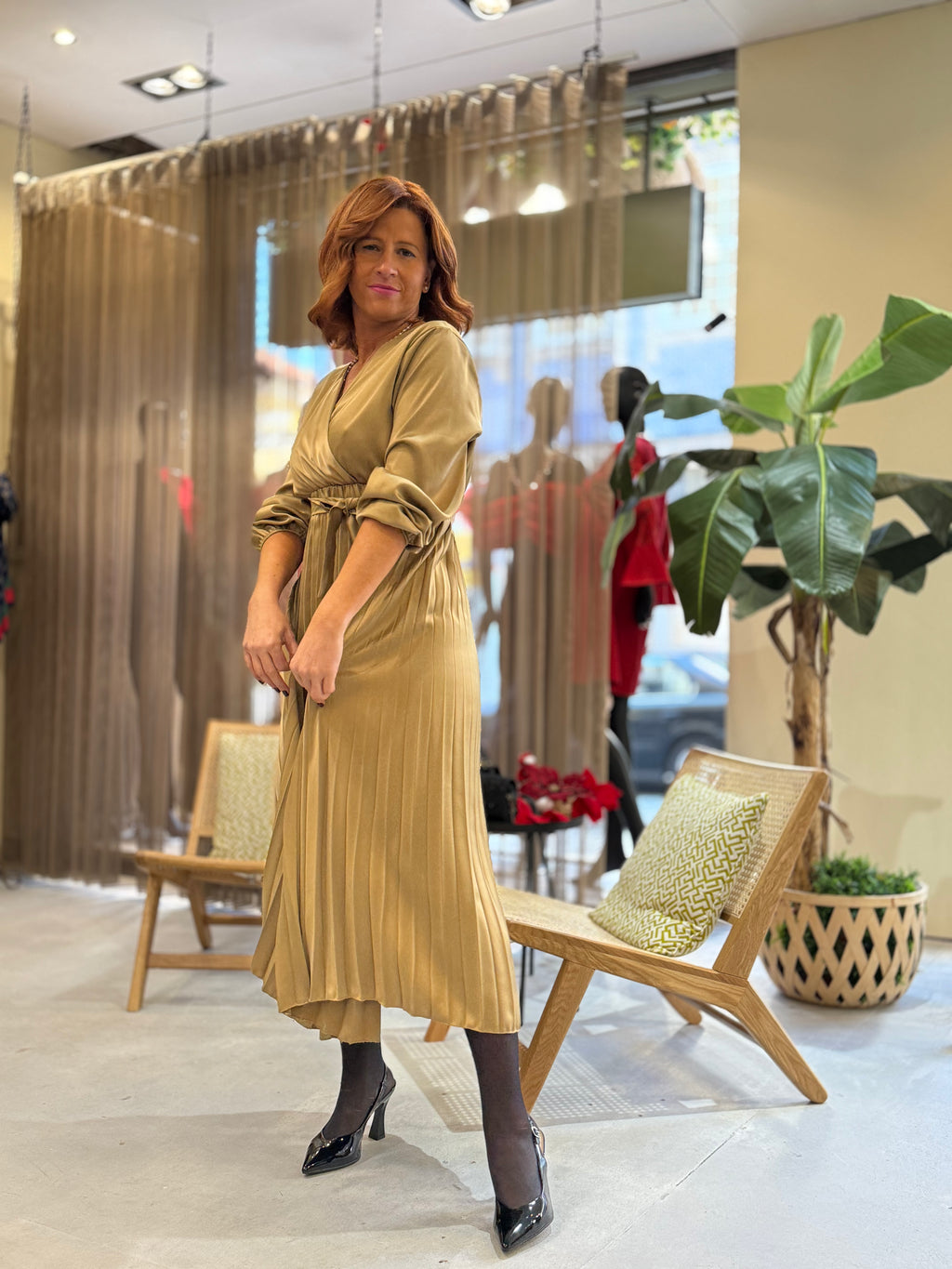 Vestido Plissado