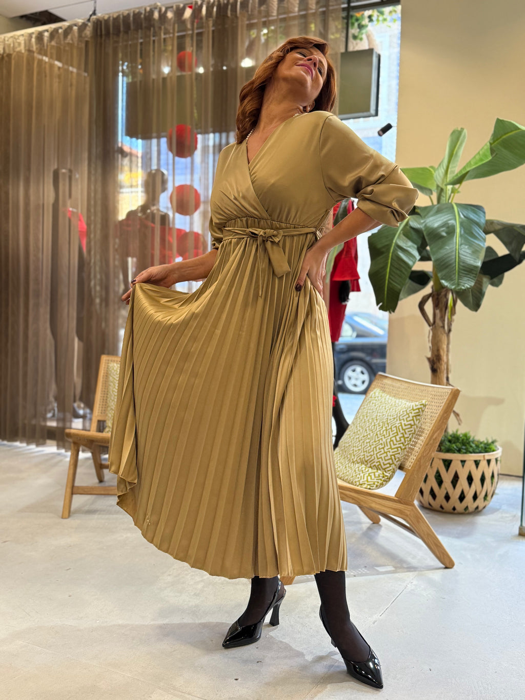 Vestido Plissado