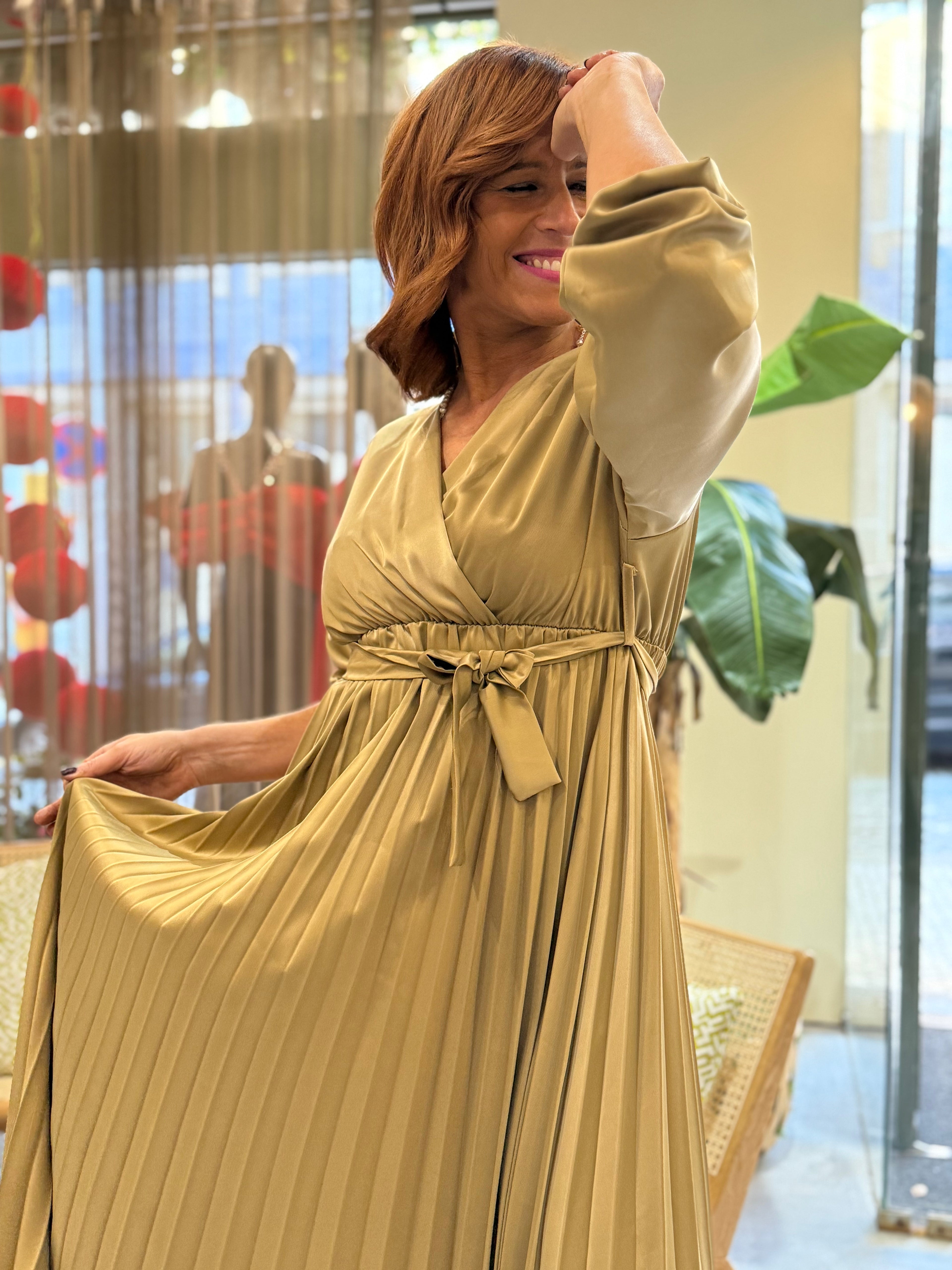 Vestido Plissado