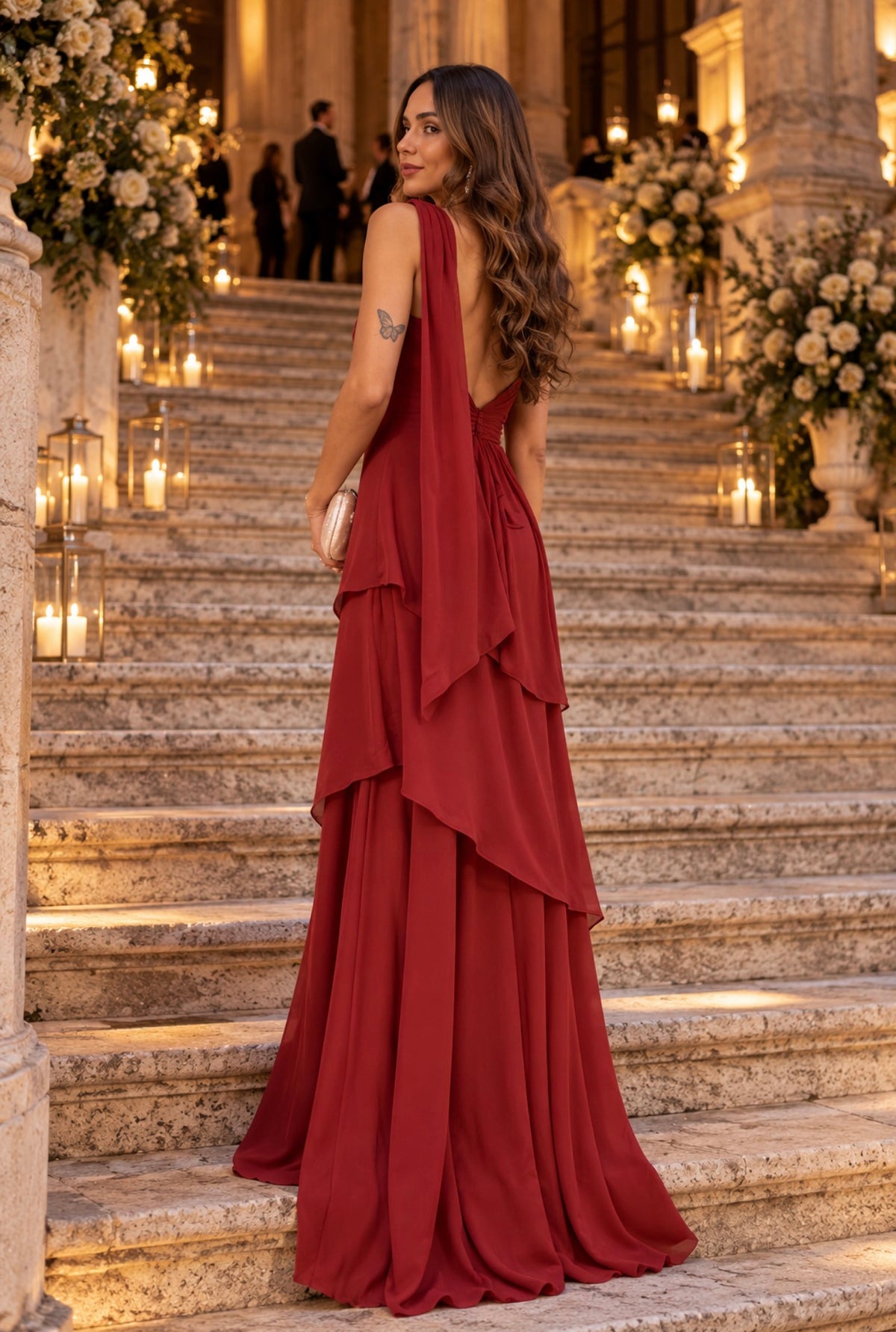 VESTIDO BORDEAUX