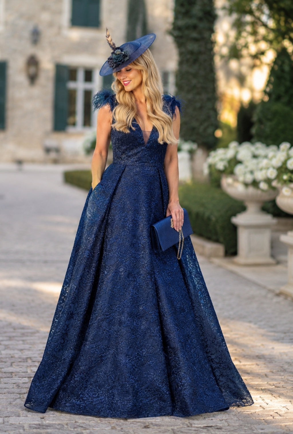 VESTIDO AZUL BALÃO