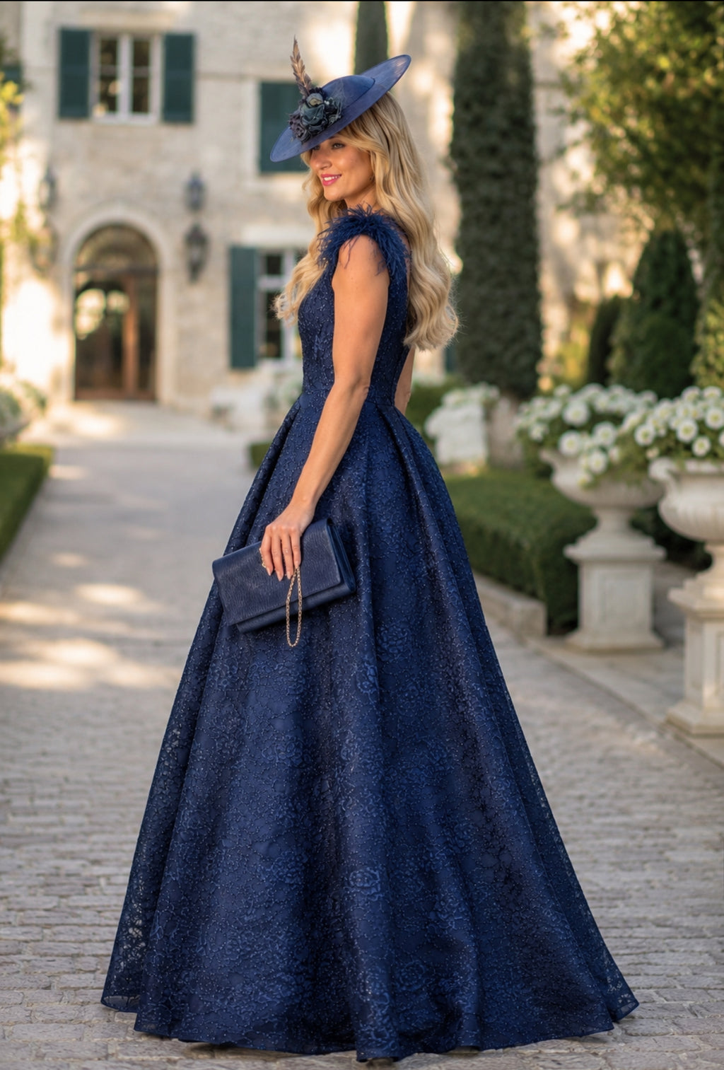 VESTIDO AZUL BALÃO