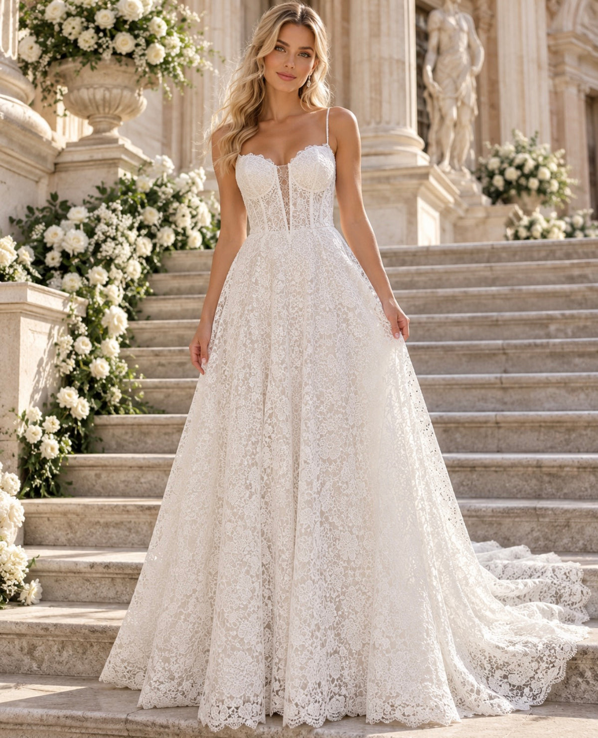 VESTIDO DE NOIVA RENDADO