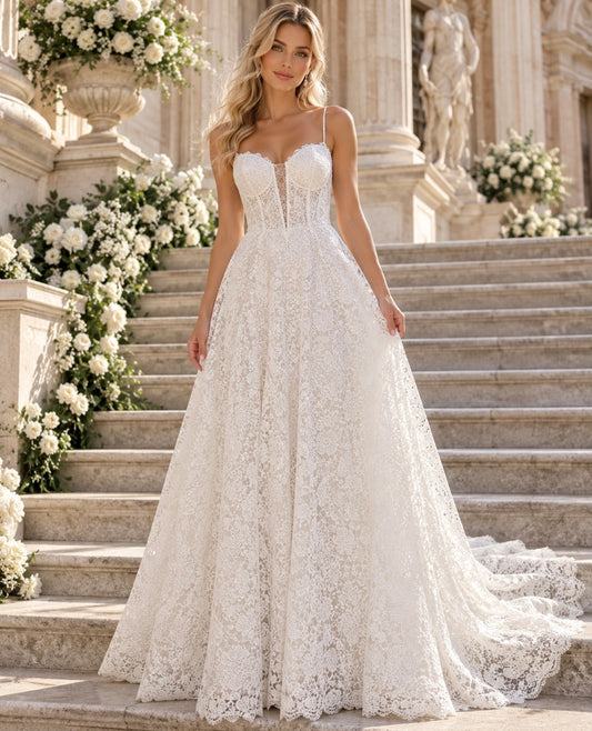 VESTIDO DE NOIVA RENDADO