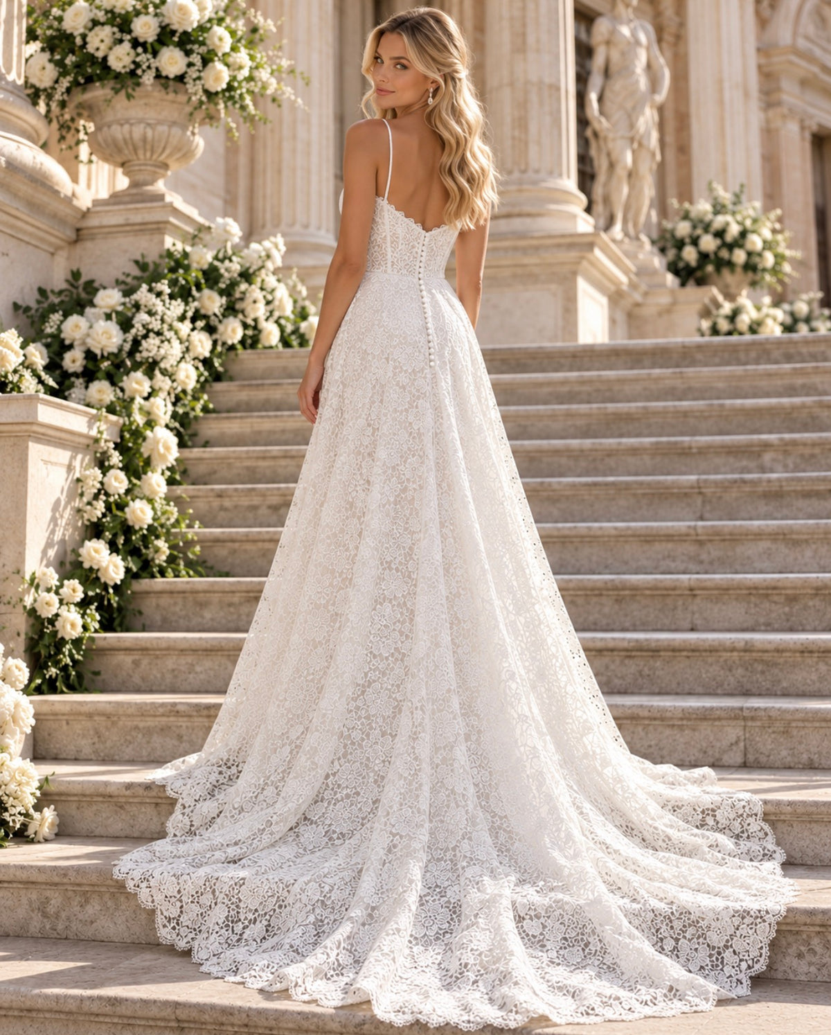 VESTIDO DE NOIVA RENDADO
