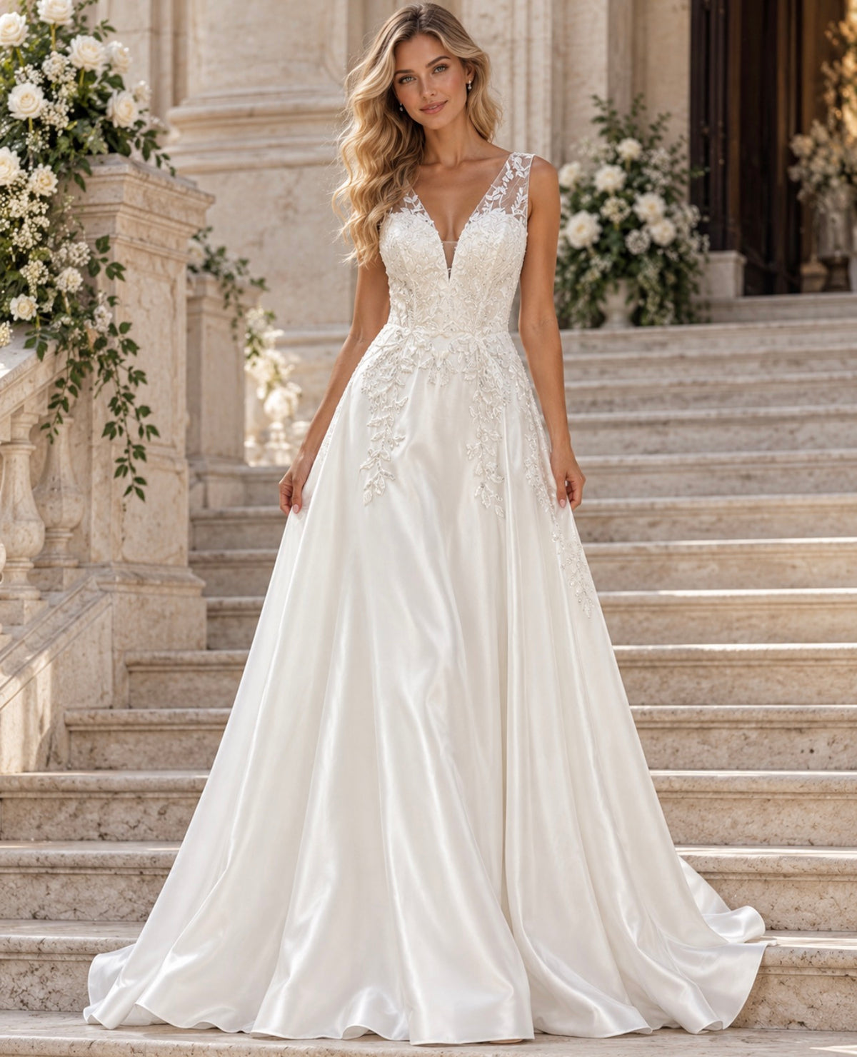 VESTIDO DE NOIVA ACETINADO