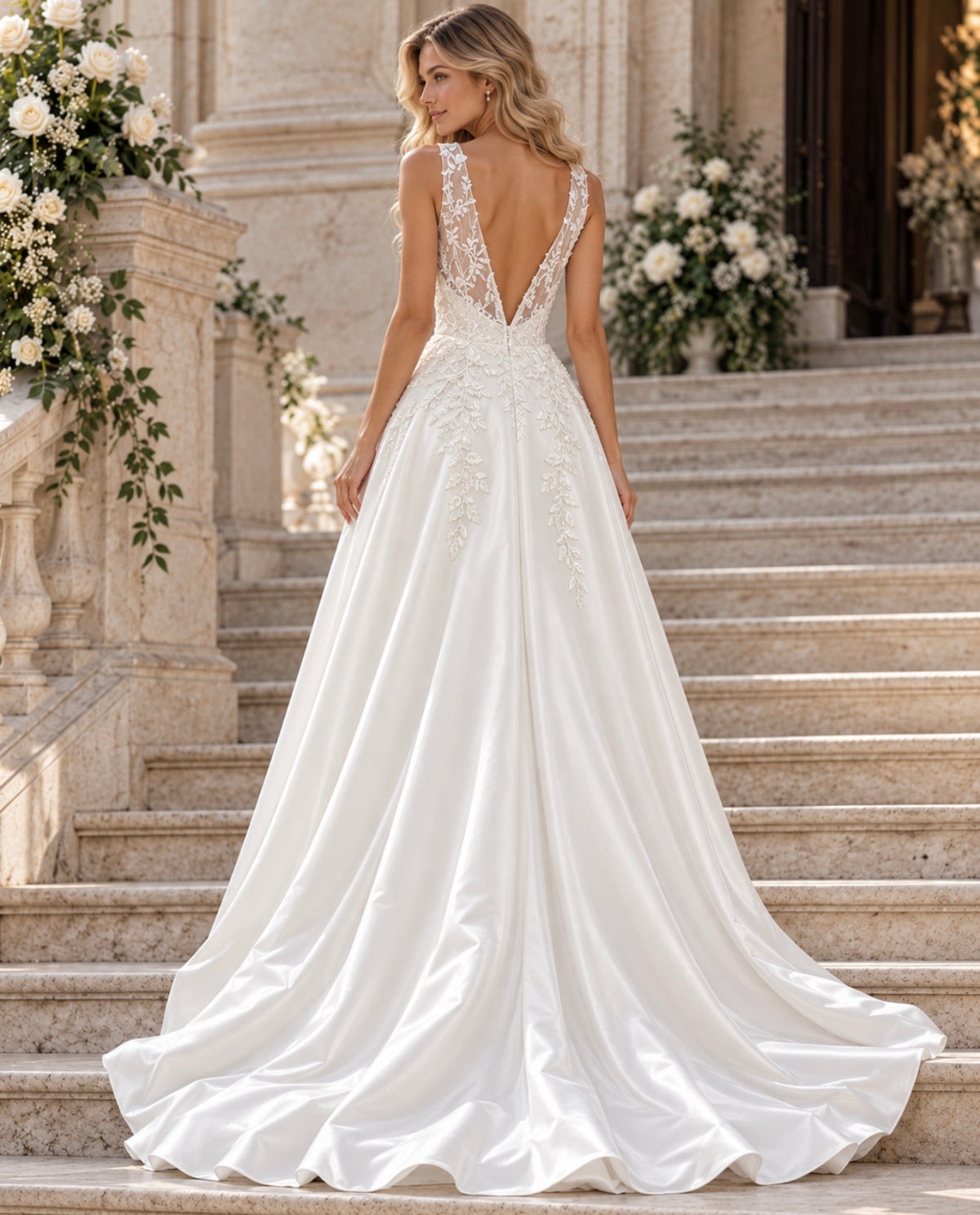 VESTIDO DE NOIVA ACETINADO