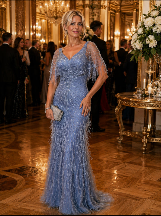 VESTIDO SEREIA COM MANGA