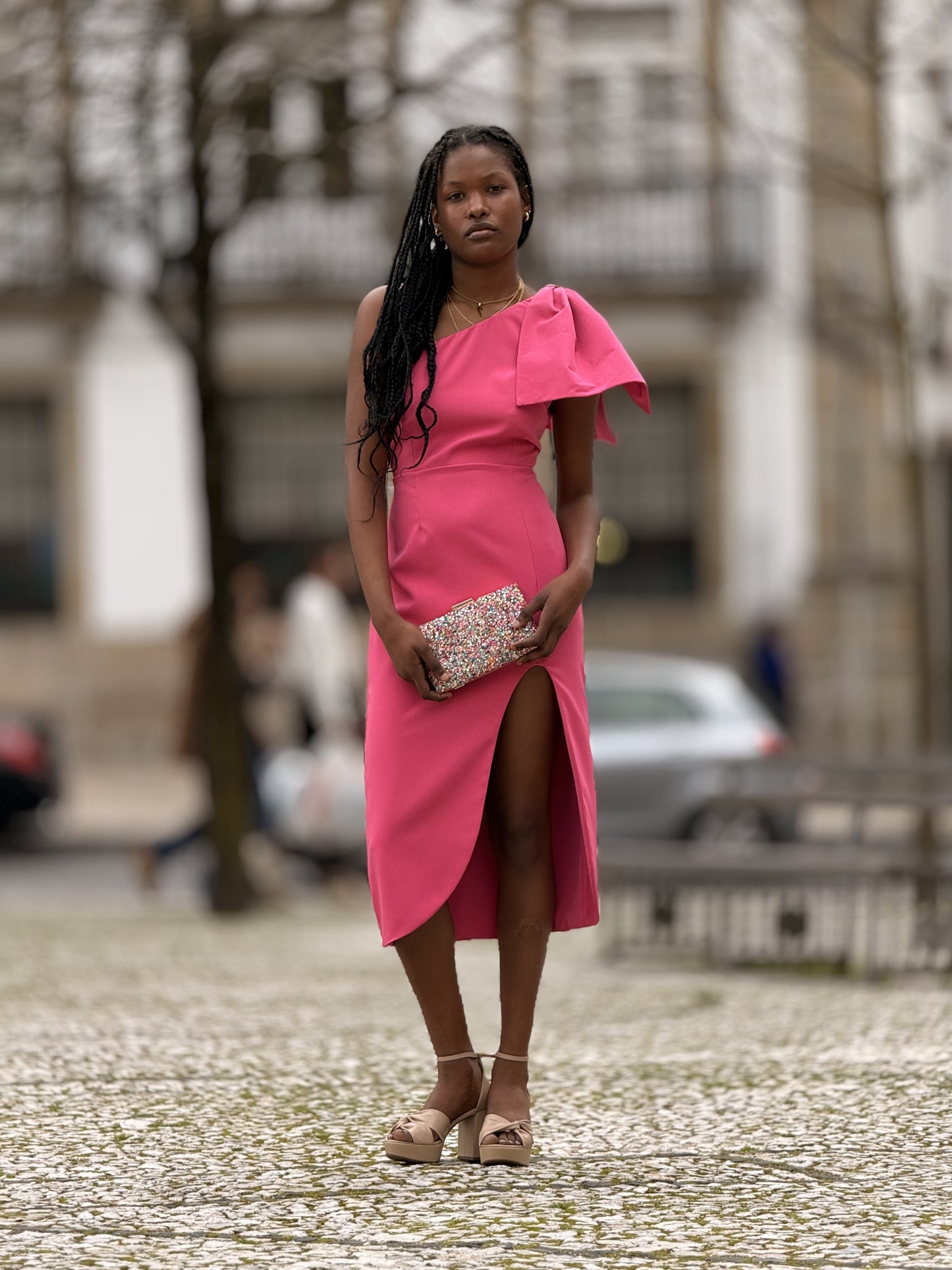 Vestido de laço