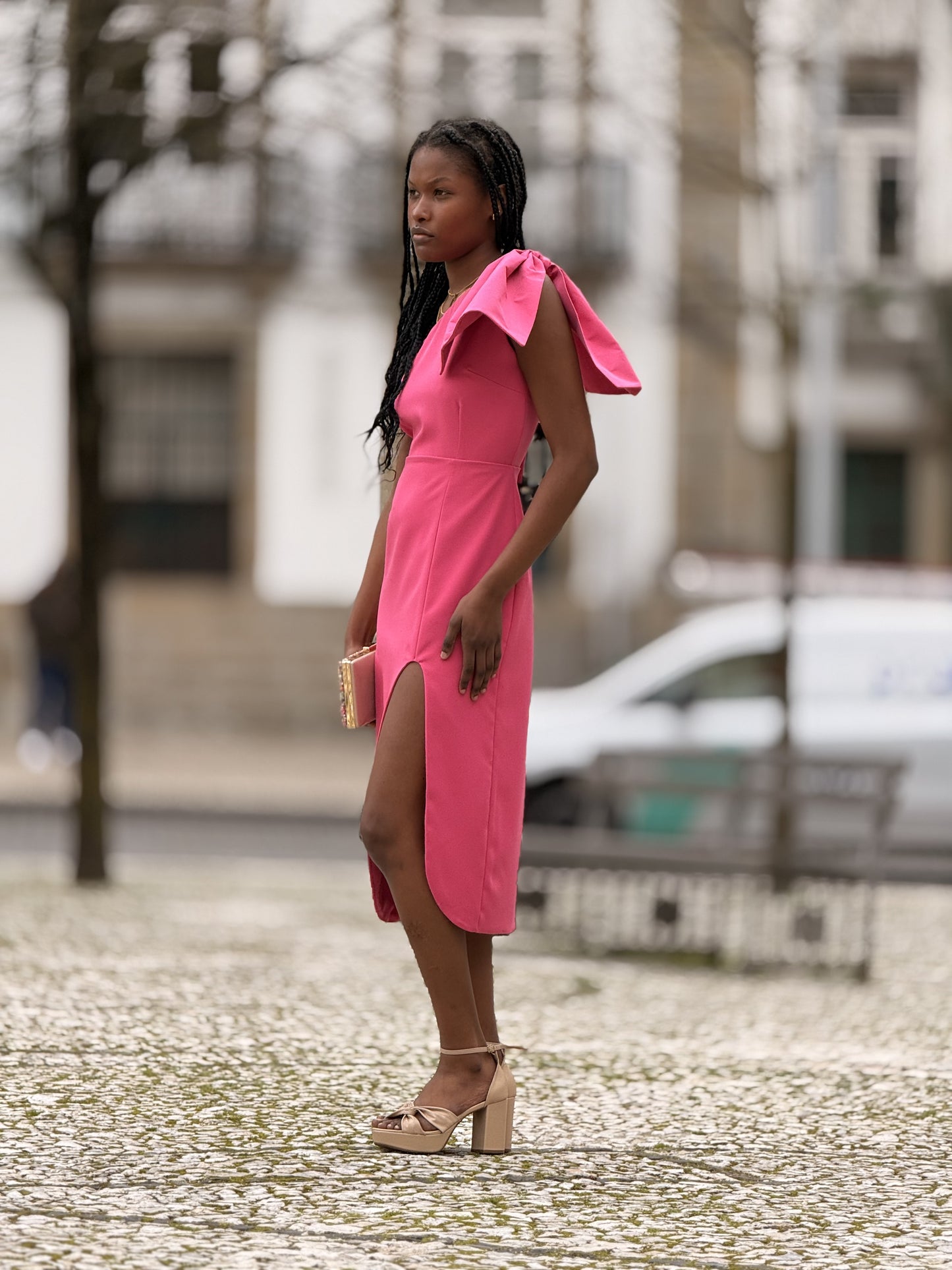Vestido de laço