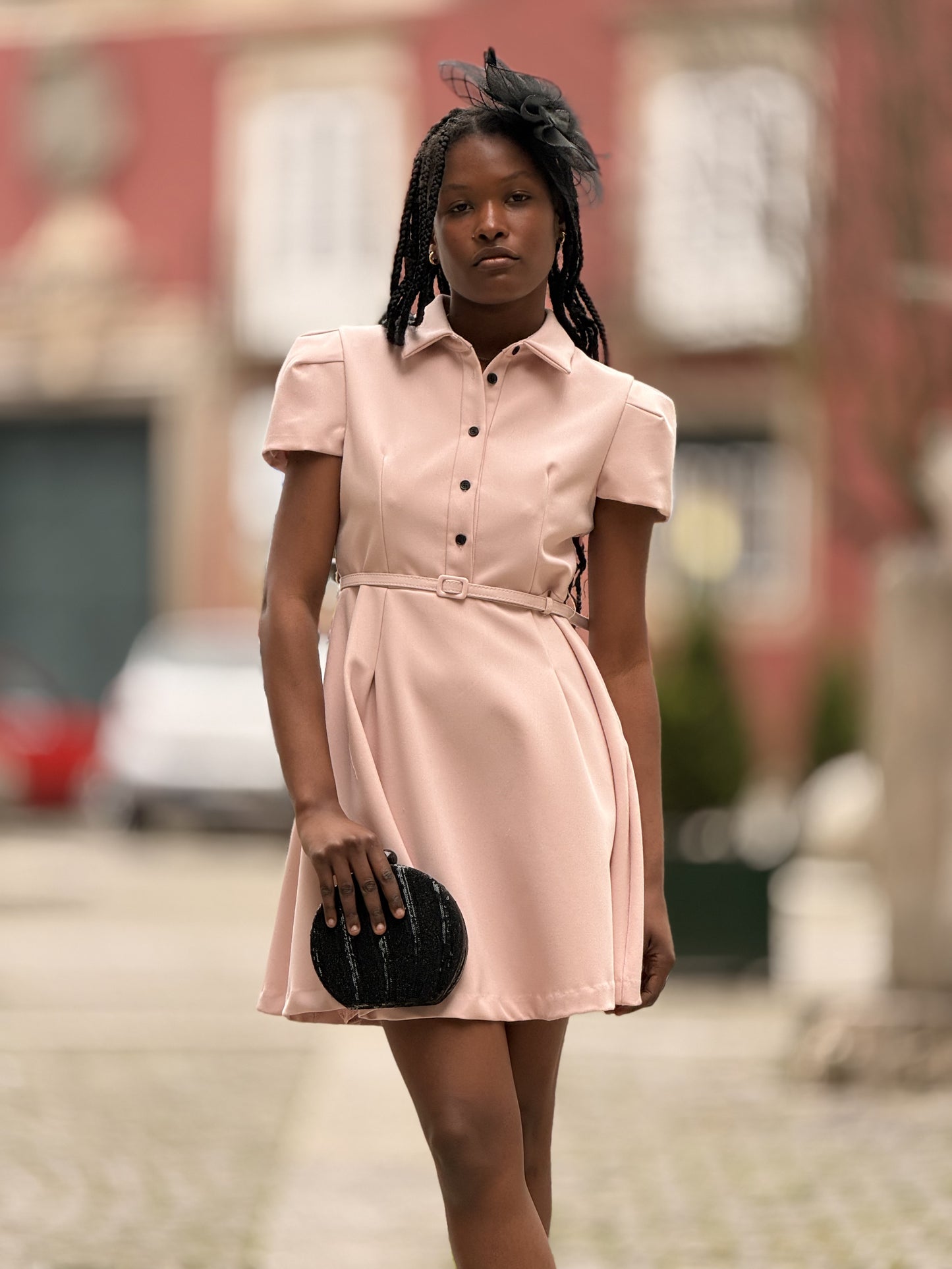 Vestido cor-de-rosa bebé
