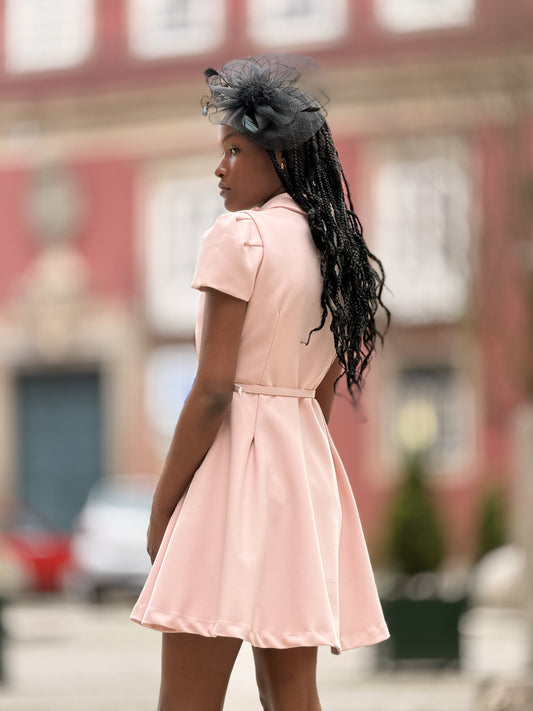 Vestido cor-de-rosa bebé