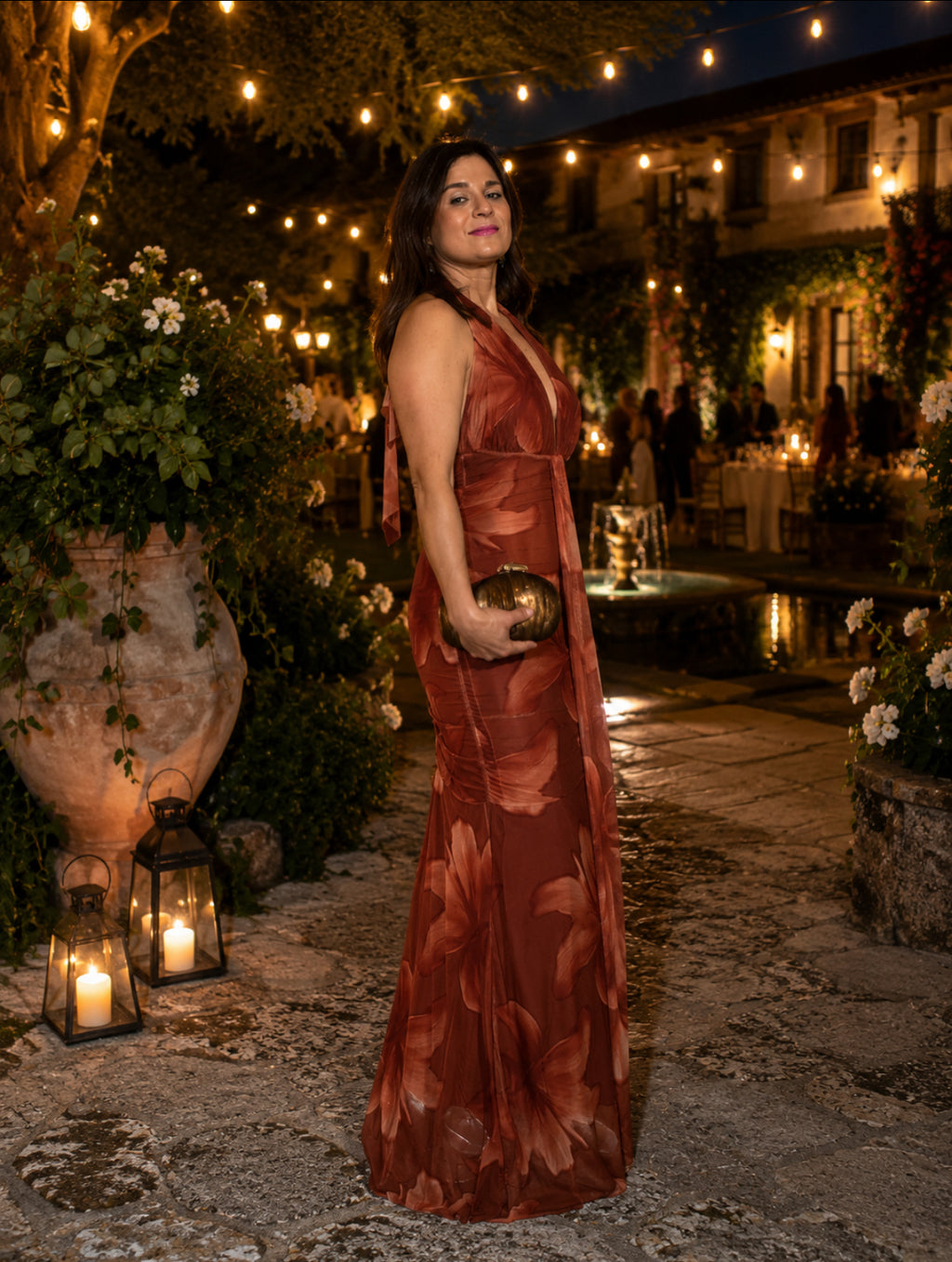 VESTIDO ESTAMPADO LONGO