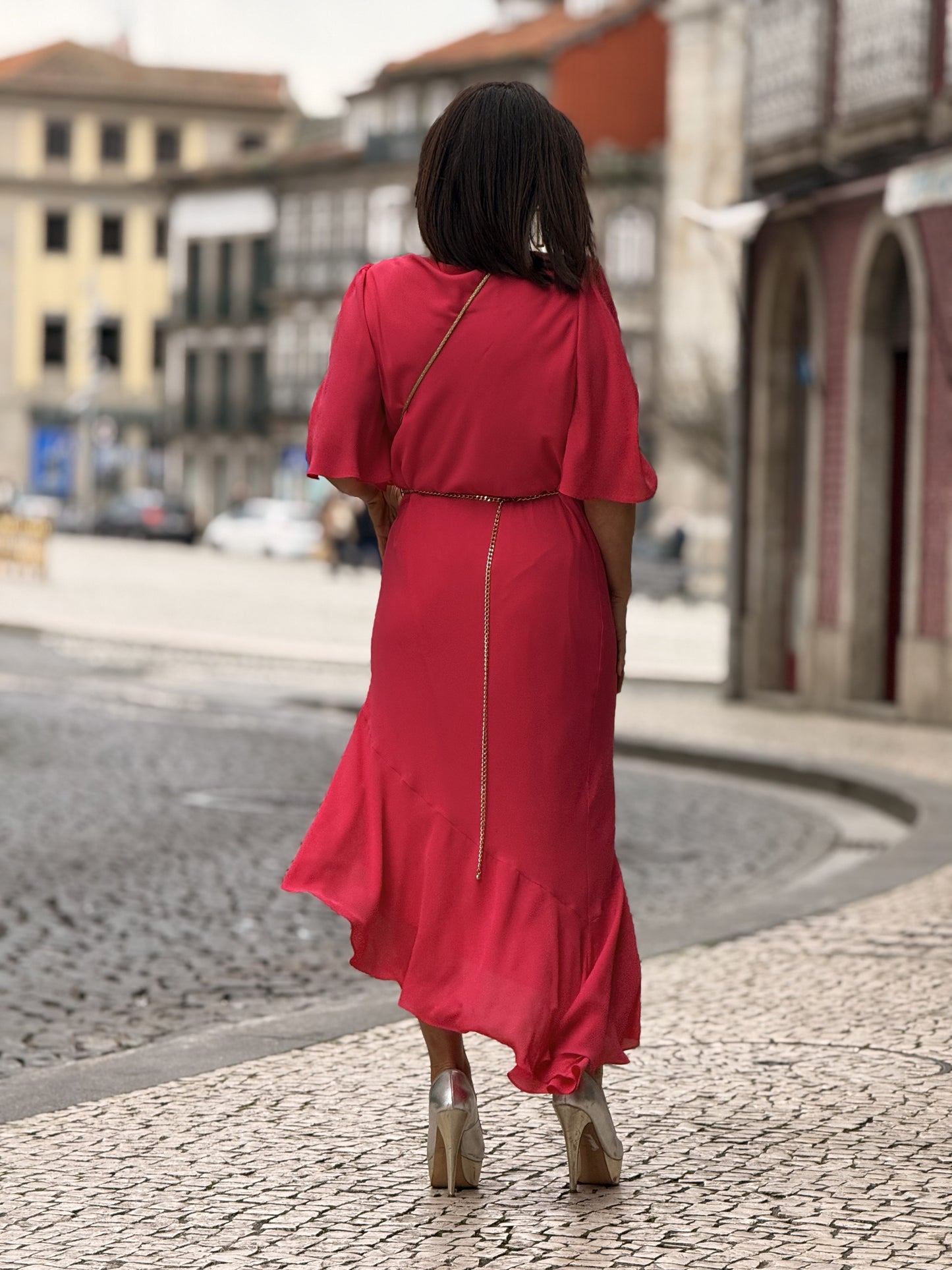 Vestido assimétrico