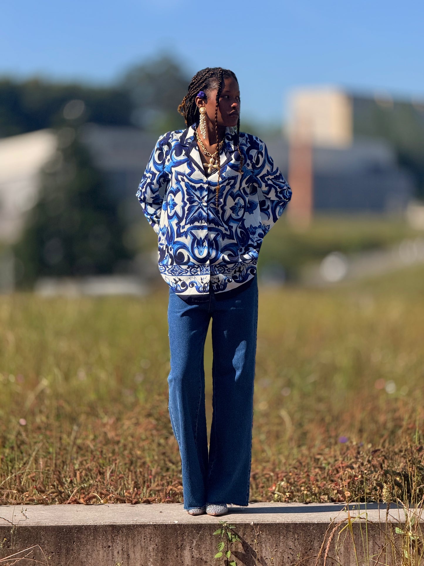 Blusa com padrão