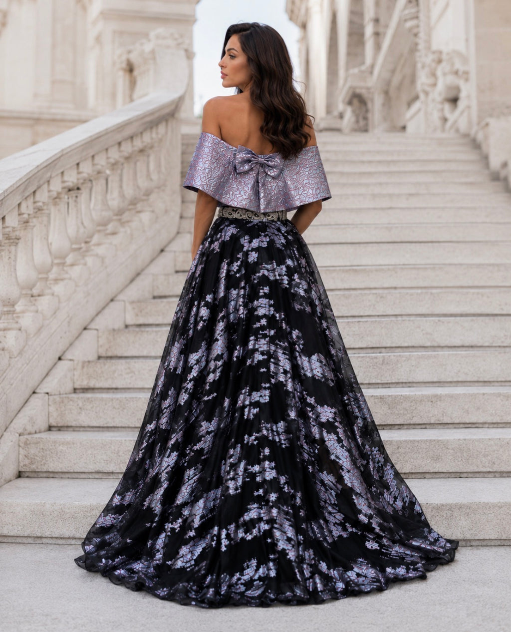 VESTIDO METALIZADO LILÁS