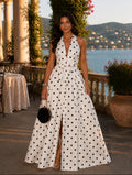 VESTIDO BOLAS PRETAS
