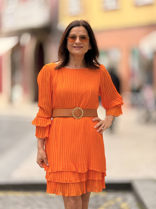 Vestido plissado