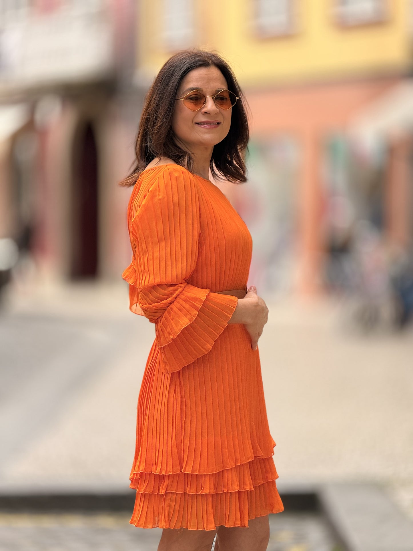 Vestido plissado