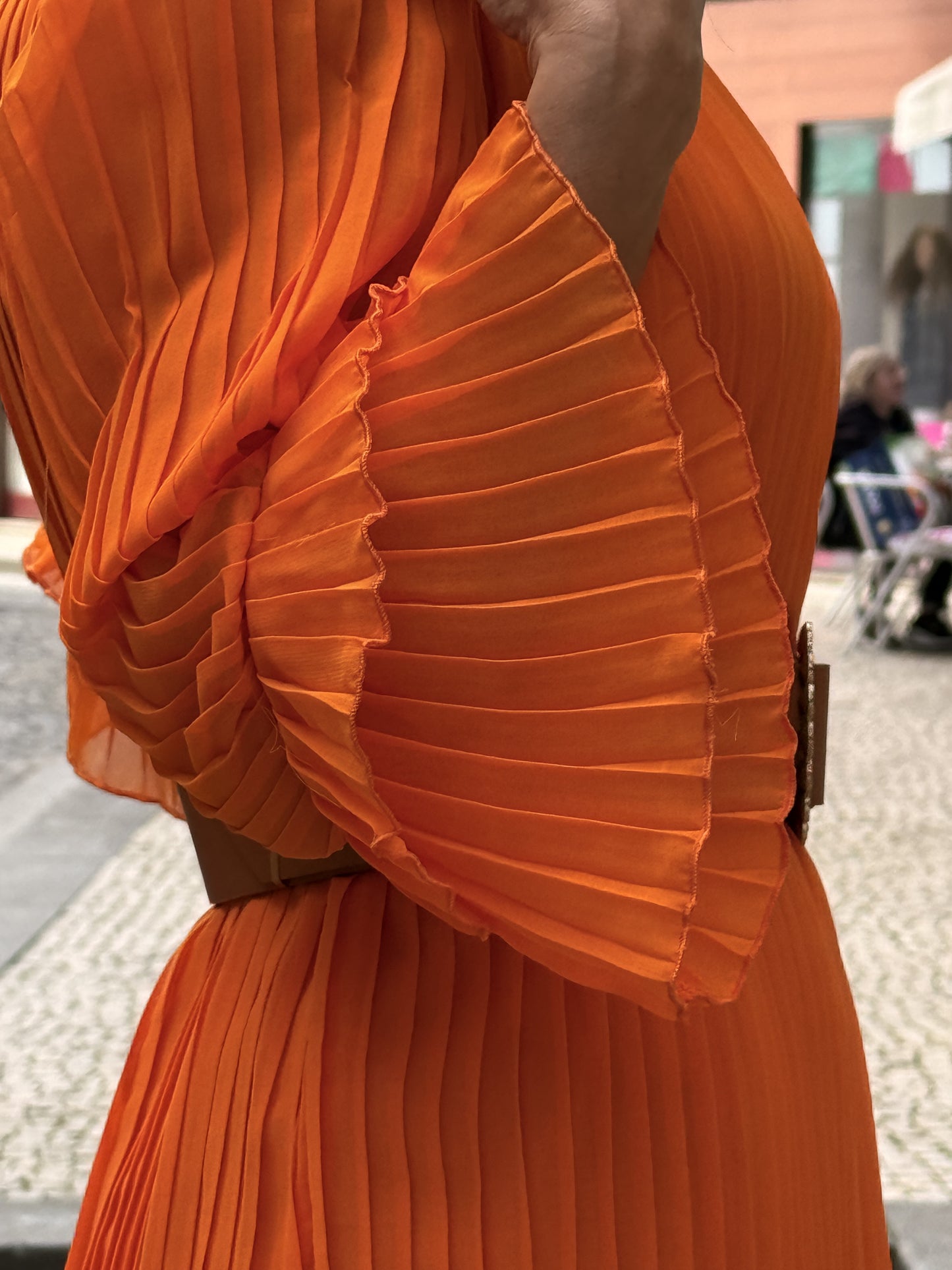 Vestido plissado