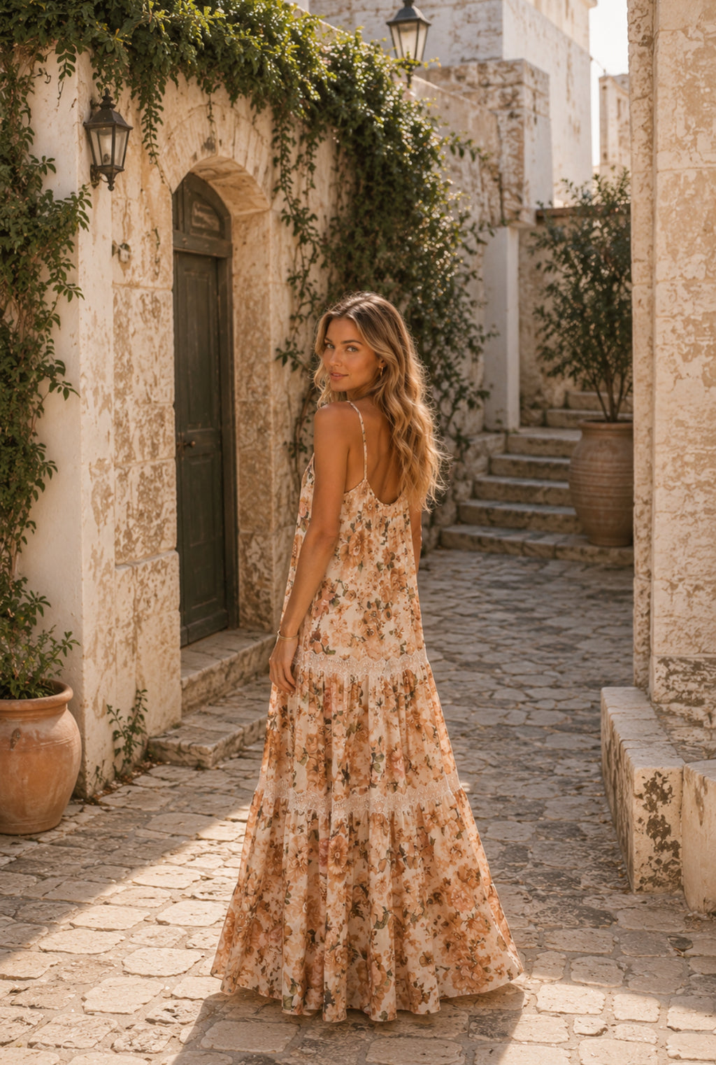 VESTIDO ESTAMPADO RENDA