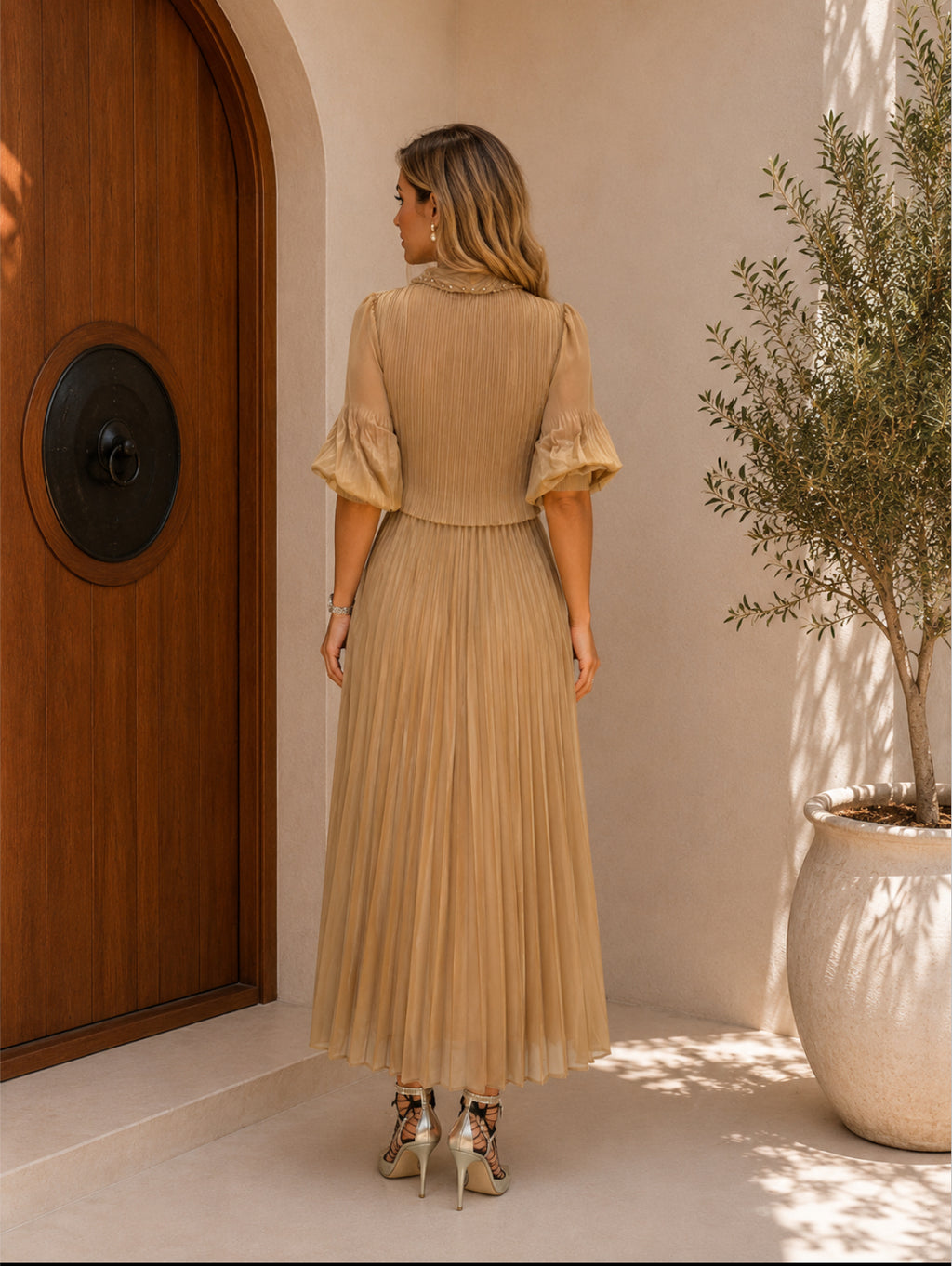 VESTIDOS PLISSADOS ELÁSTICOS