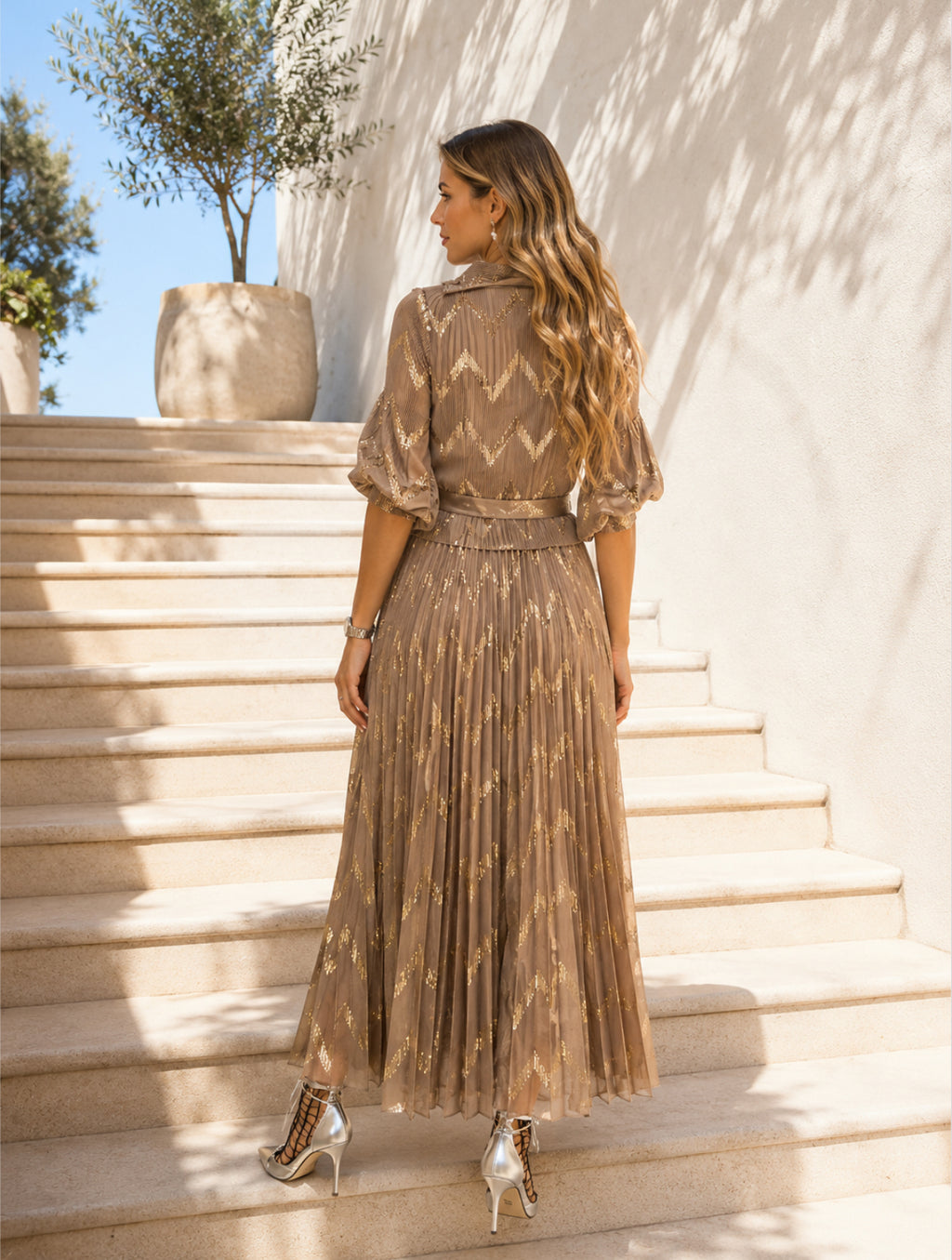 VESTIDOS PLISSADOS ELÁSTICOS