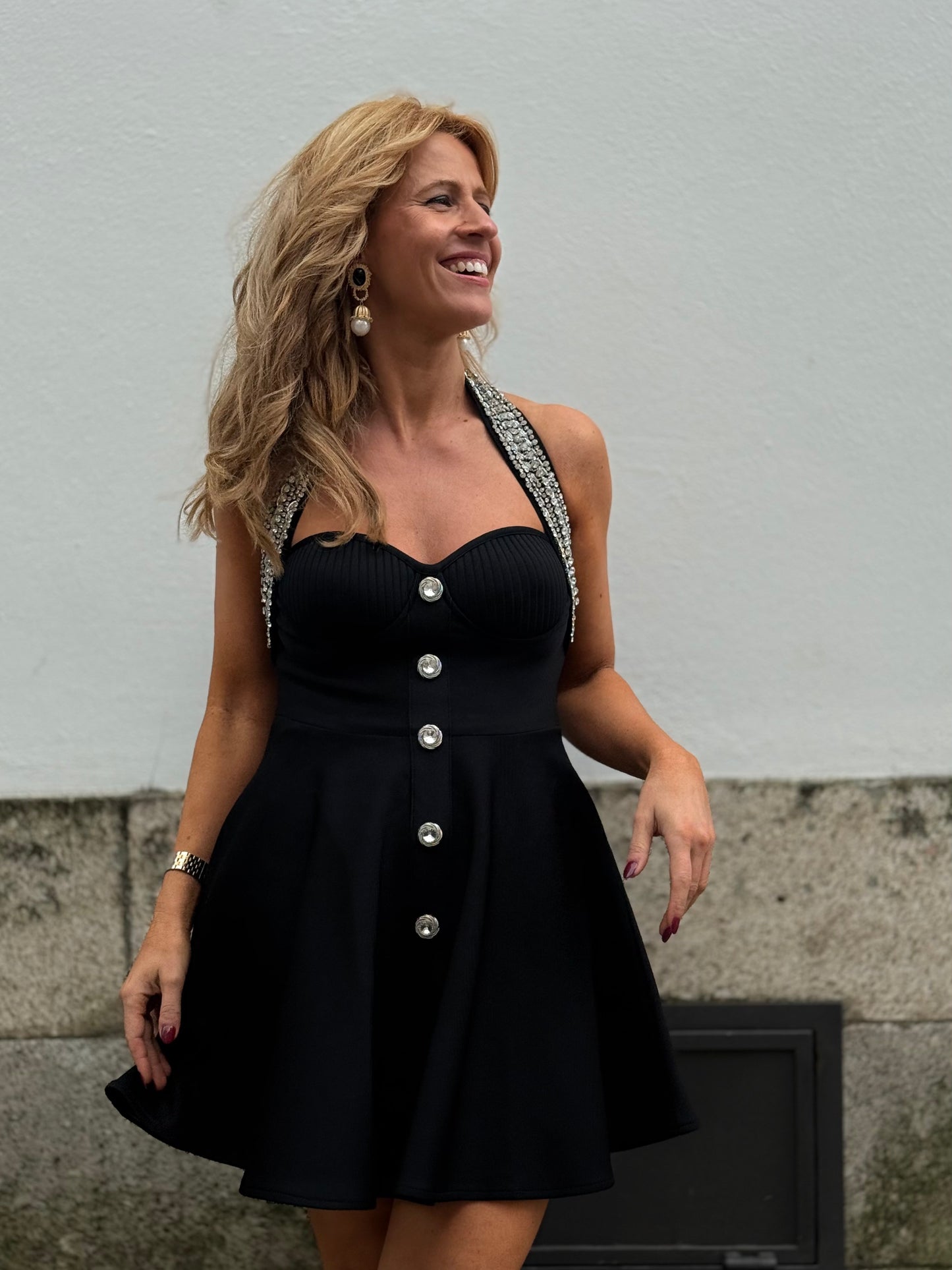 Vestido com brilho