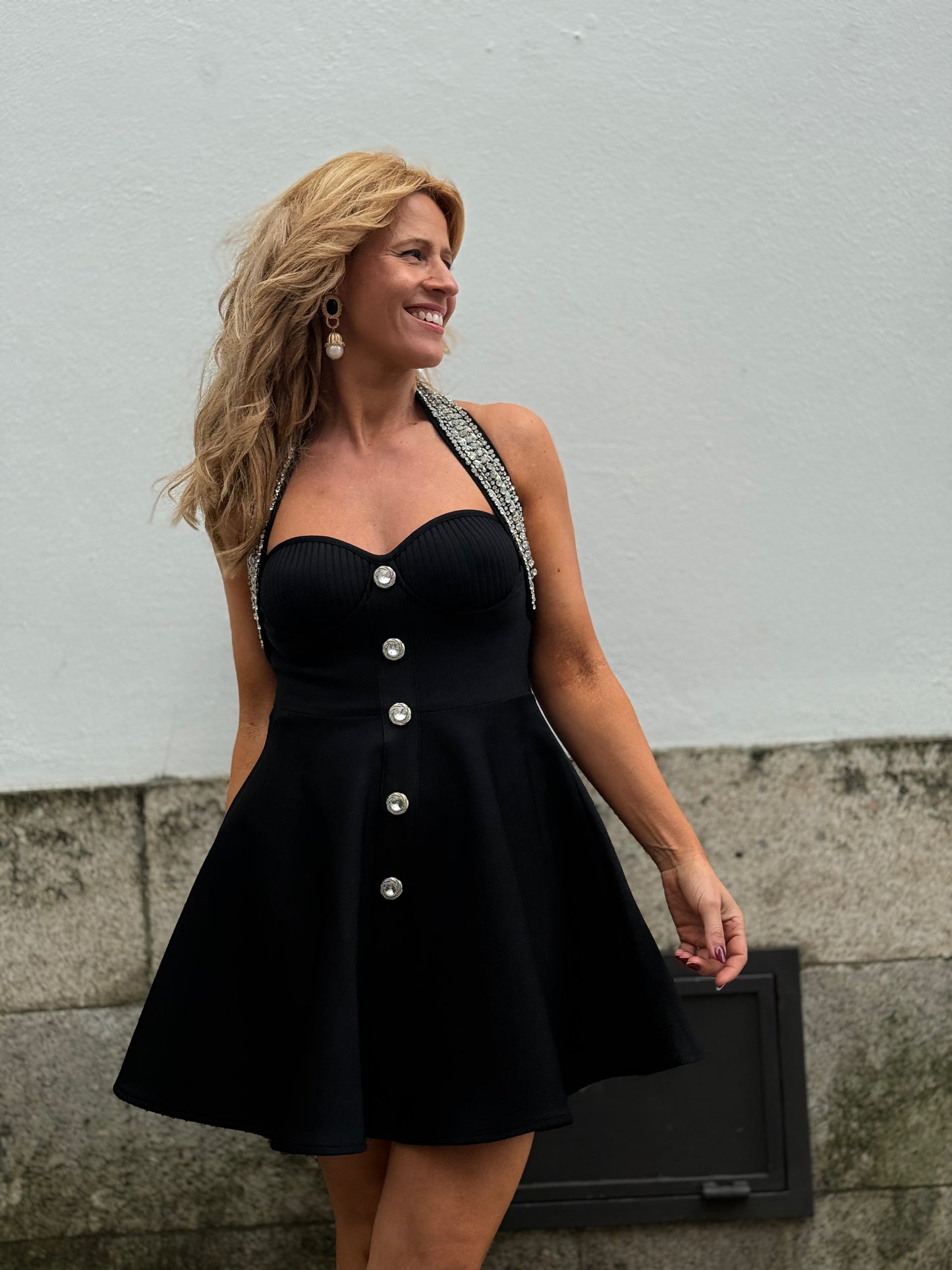 Vestido com brilho