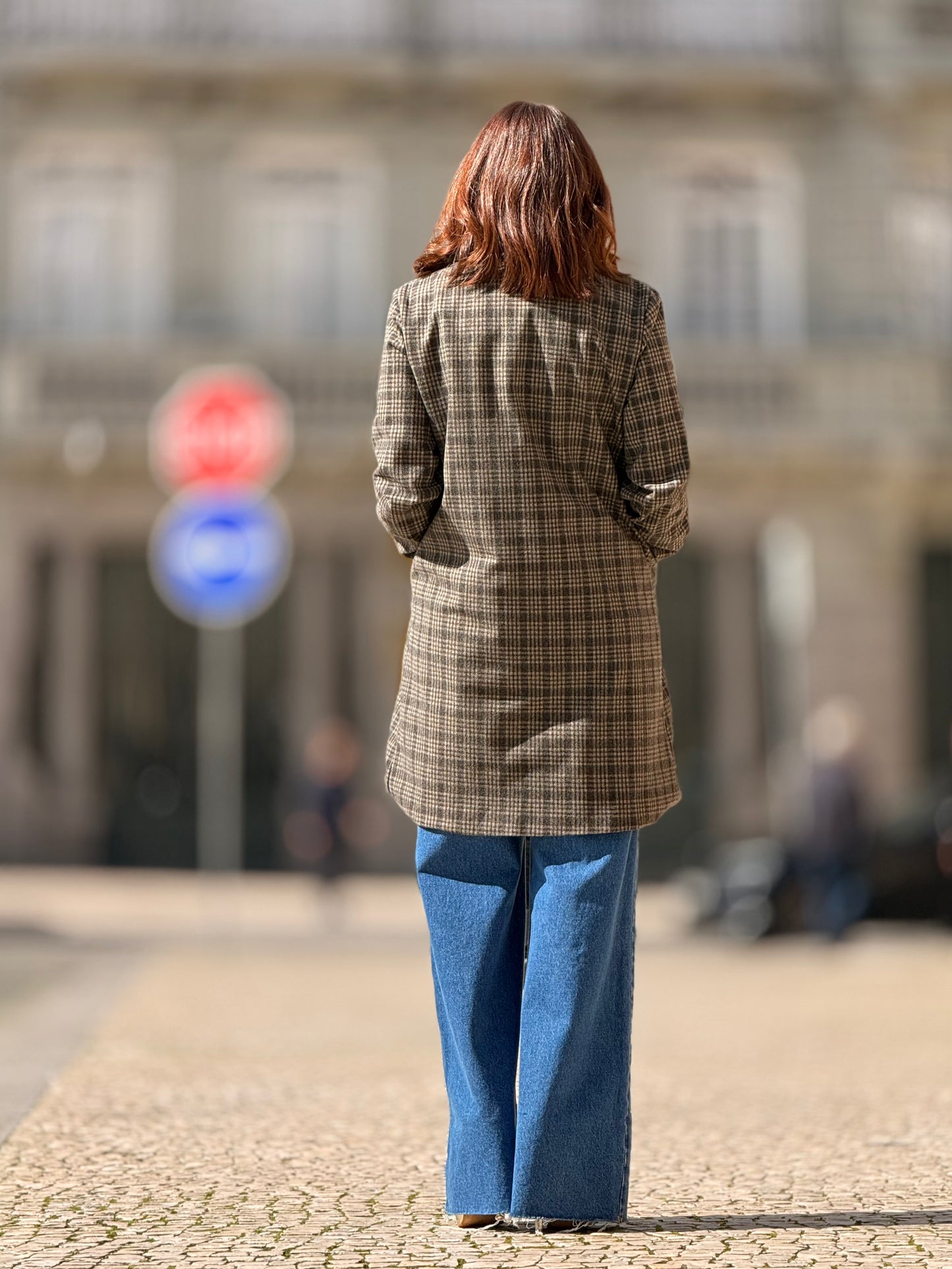 Blazer comprido com bordados