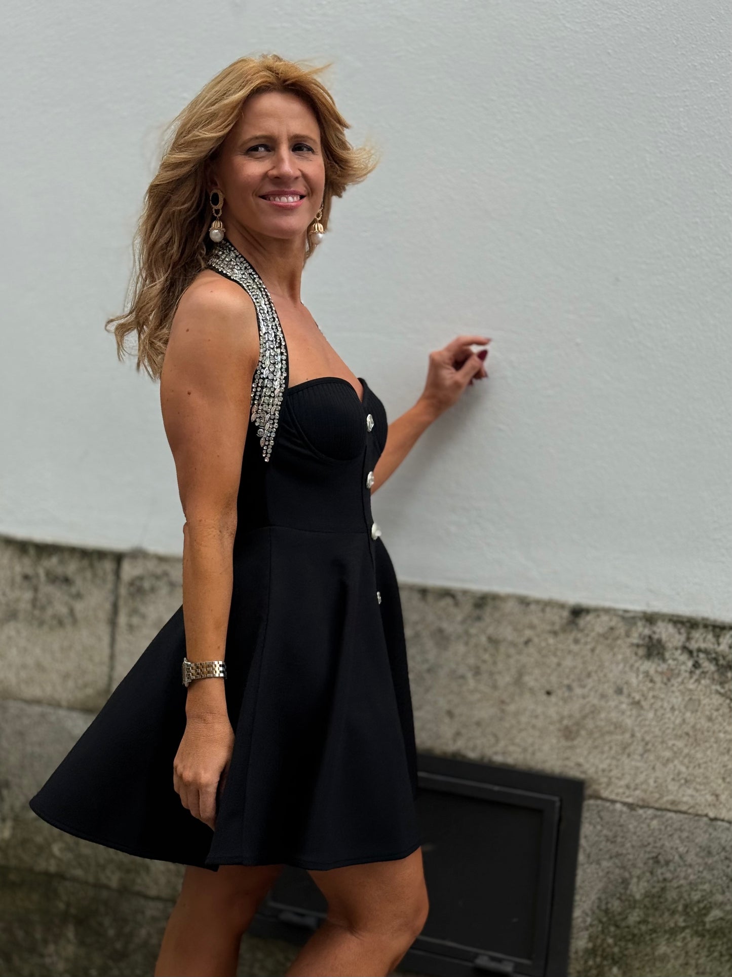 Vestido com brilho