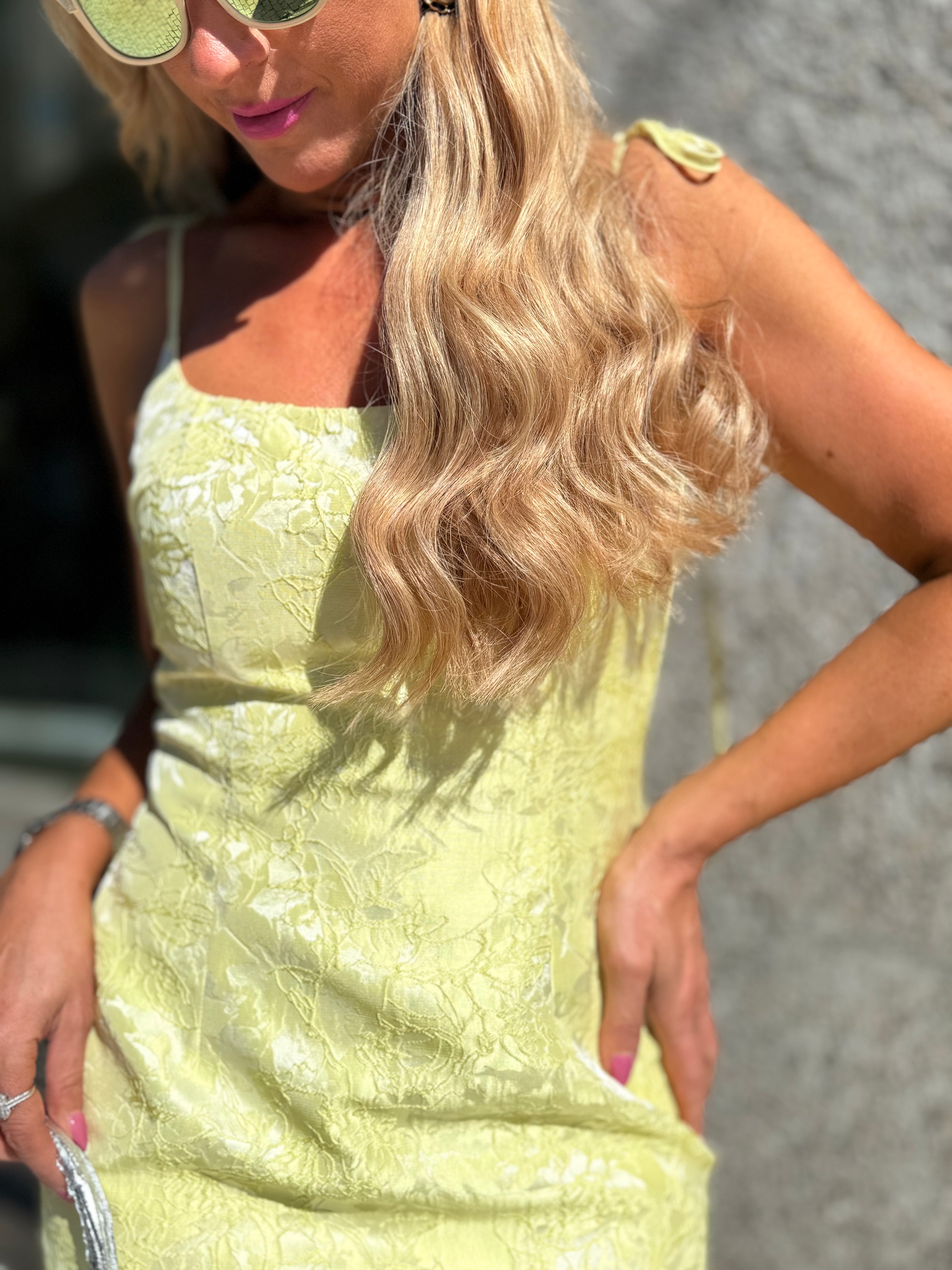 VESTIDO COMPRIDO TEXTURADO