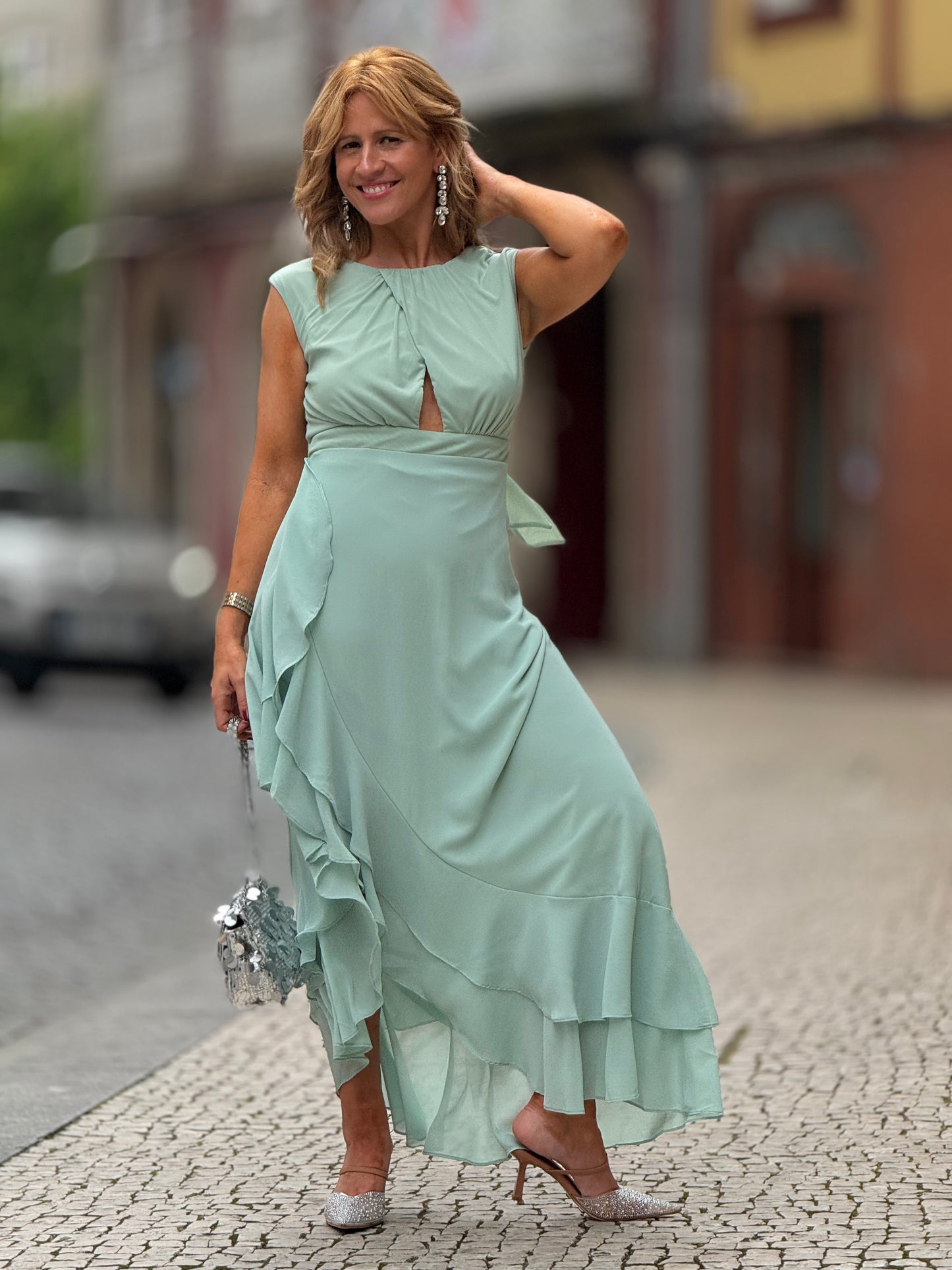 Vestido folho