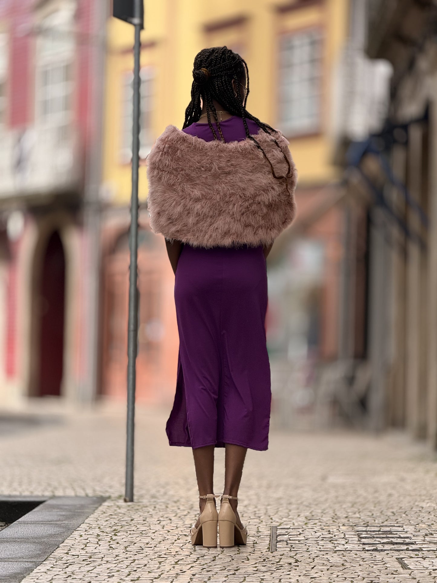 Vestido malha midi