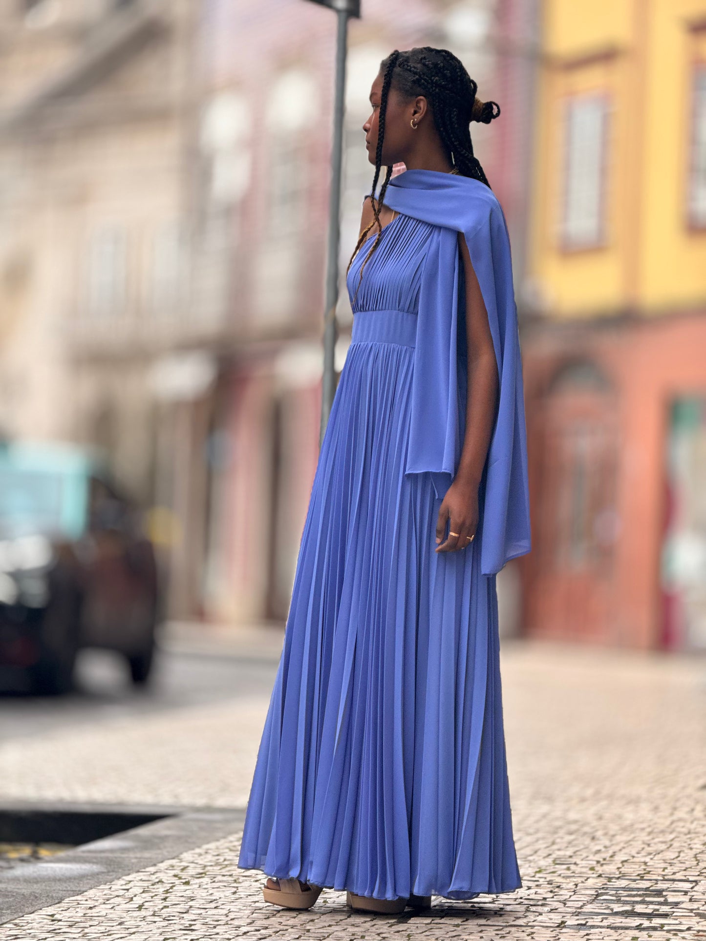 Vestido plissado
