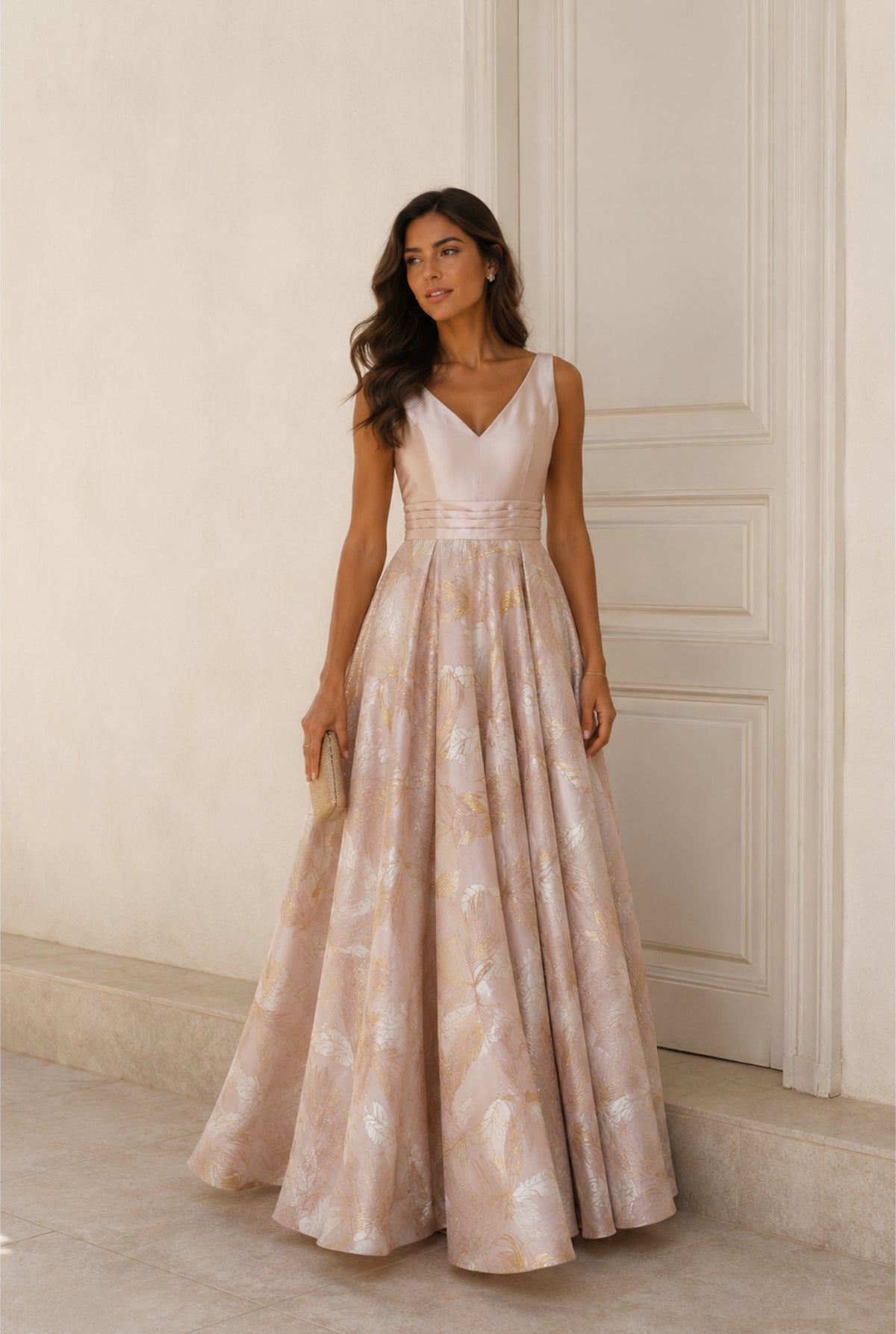 VESTIDO ROSA FLORIDO