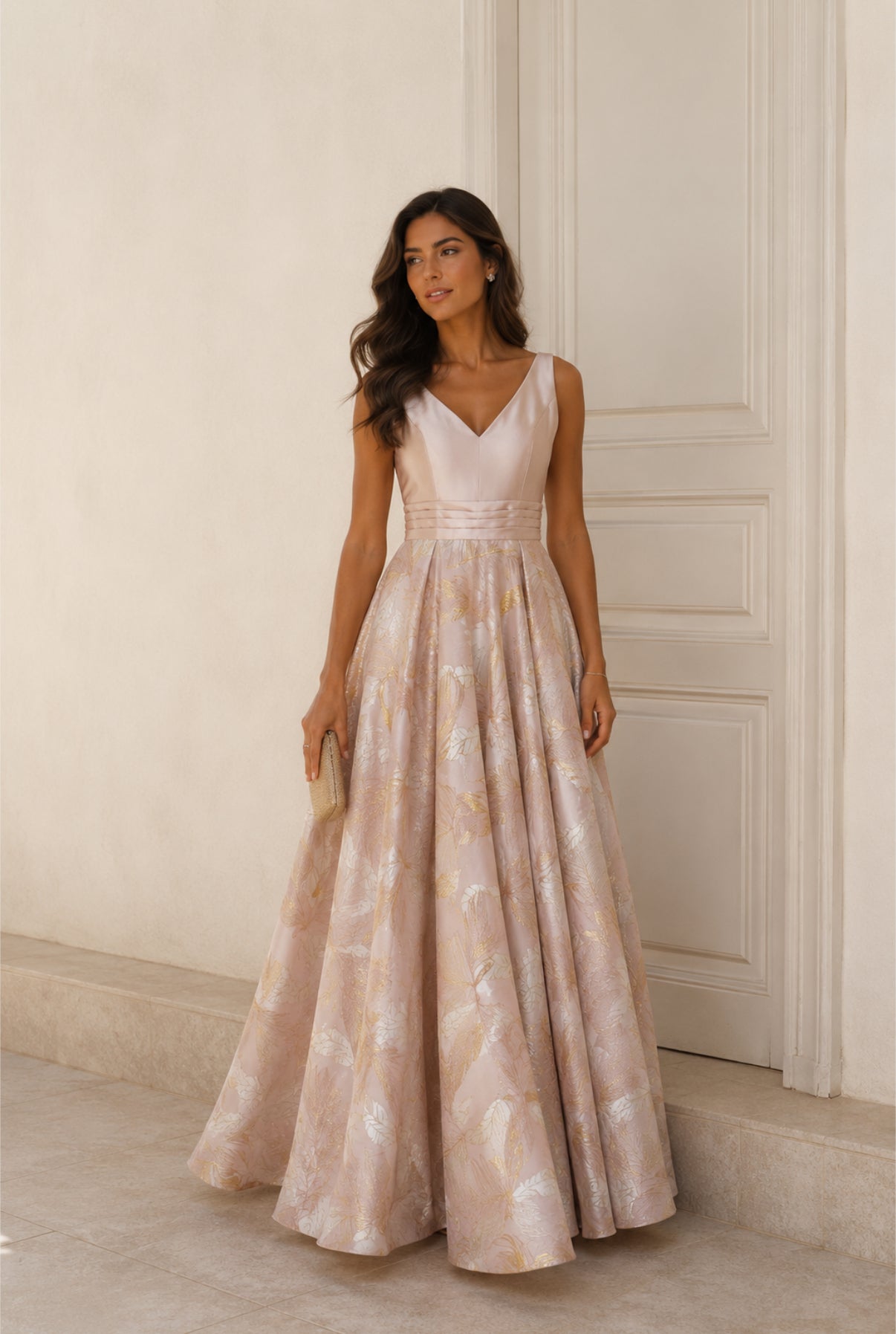 VESTIDO ROSA FLORIDO