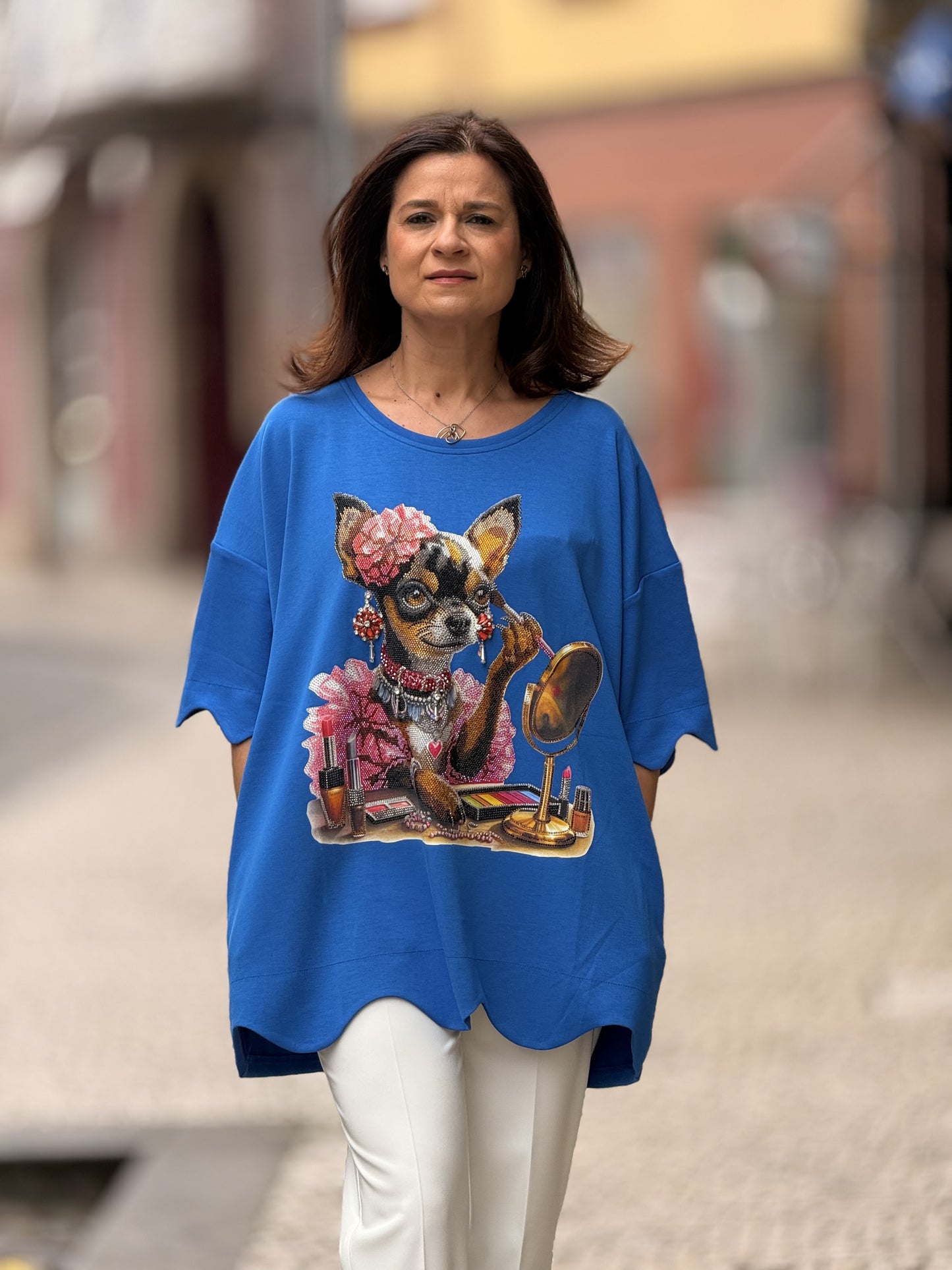 T-shirt com brilho