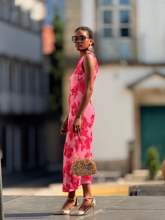 Vestido texturado